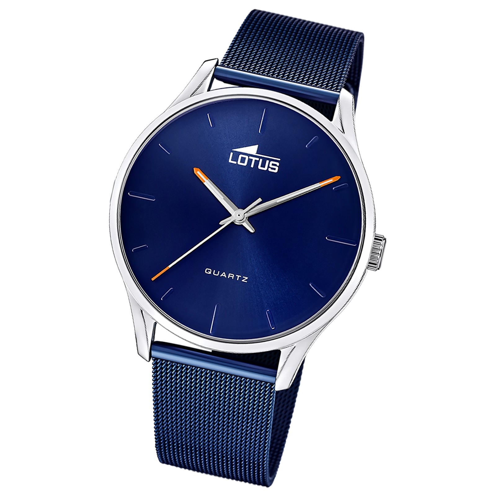 Lotus Herrenuhr Minimalist Armbanduhr Edelstahl blau UL18814/2