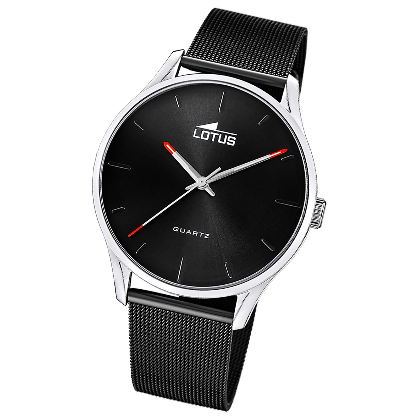 Lotus Herrenuhr Minimalist Armbanduhr Edelstahl schwarz UL18814/3