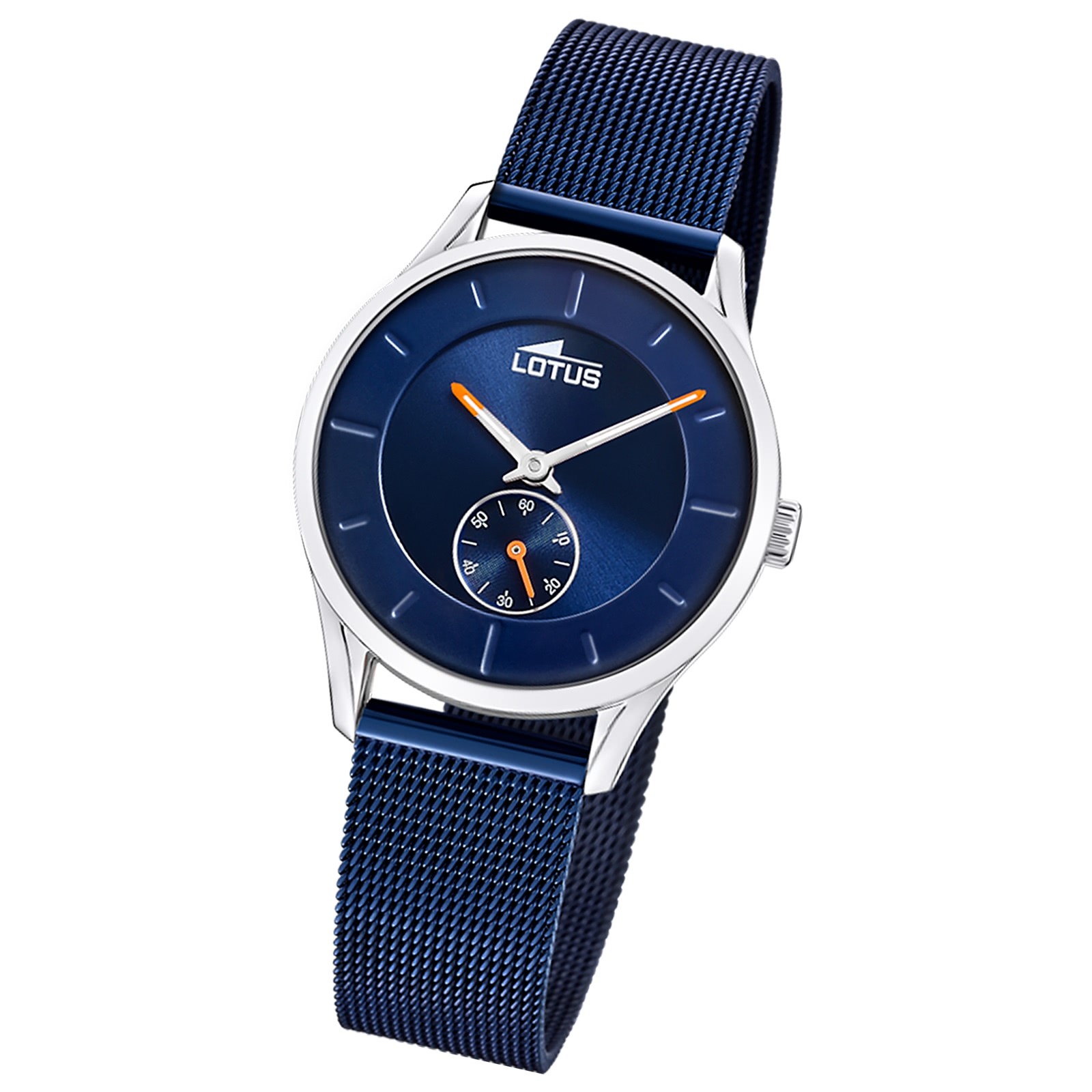 Lotus Damenuhr Minimalist Armbanduhr Edelstahl blau UL18818/2