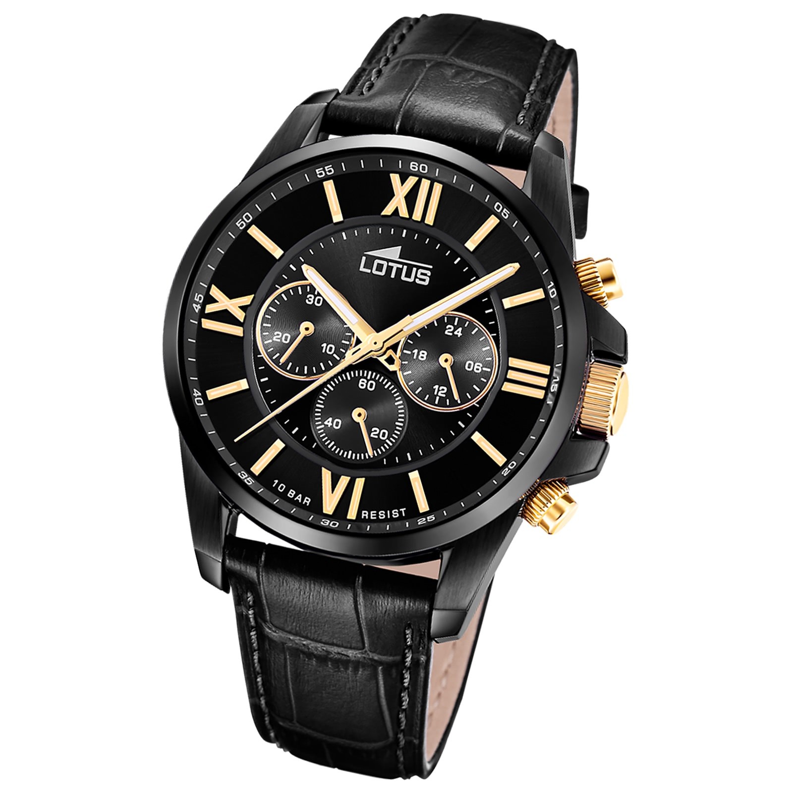 Lotus Herrenuhr Edelstahl schwarz Lotus Classic Armbanduhr UL18881/3
