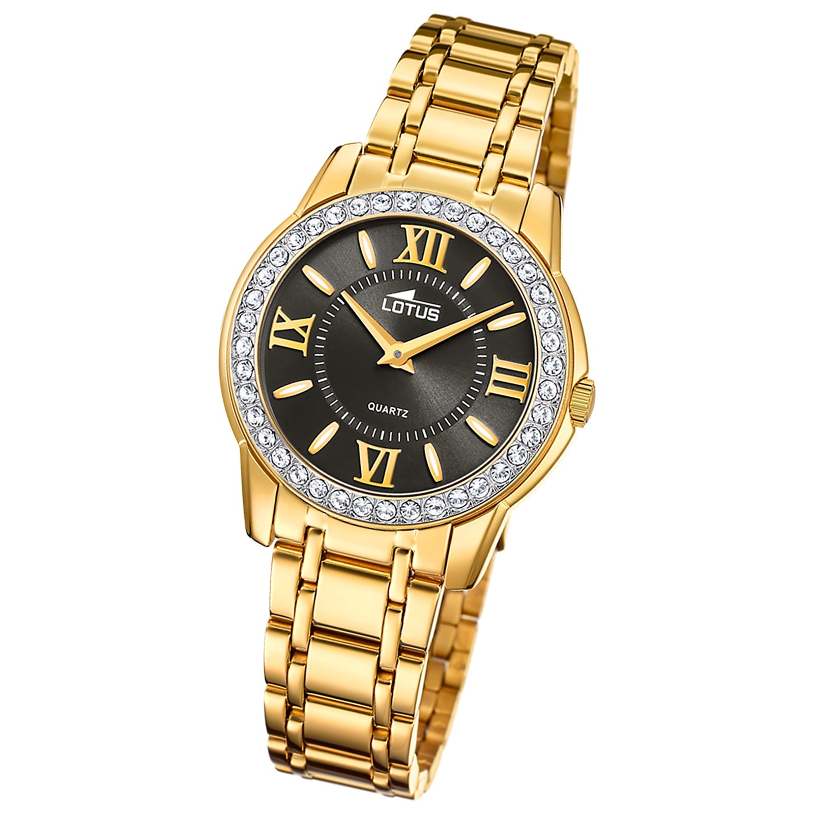 Lotus Damenuhr Edelstahl gold Lotus Classic Armbanduhr UL18888/6