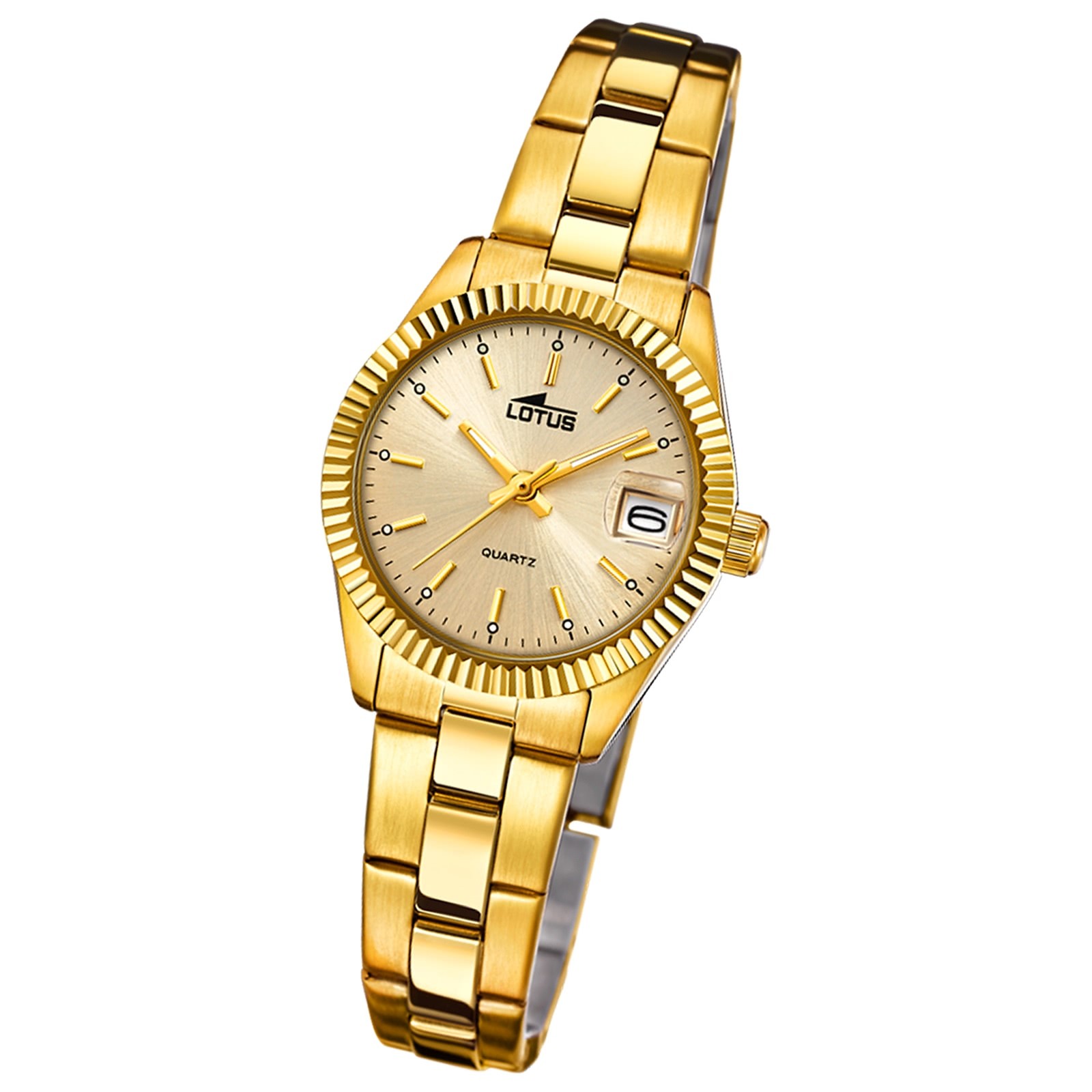 Lotus Damenuhr Excellent Armbanduhr Edelstahl gold UL19750/1