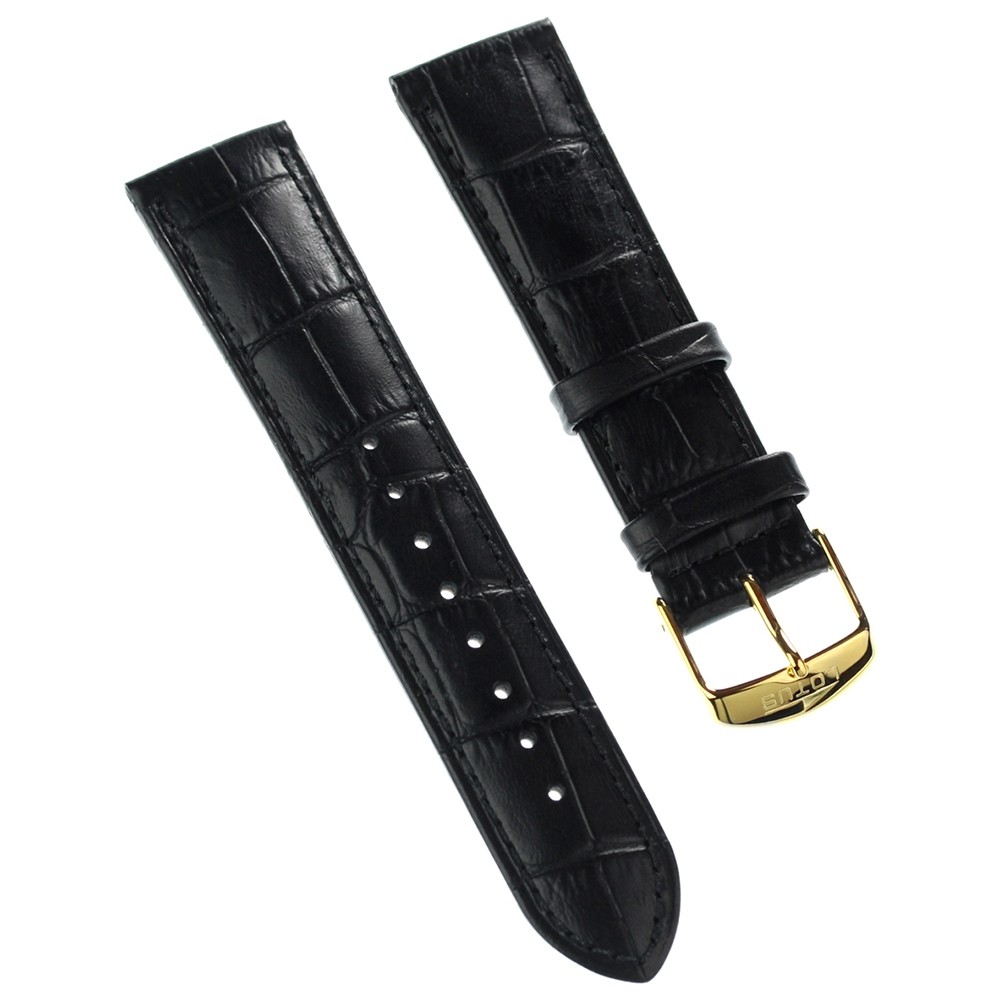 Lotus Herren Uhrenarmband 22mm Leder-Band schwarz für Lotus L18156 L18150 L18154 ULA18156/S