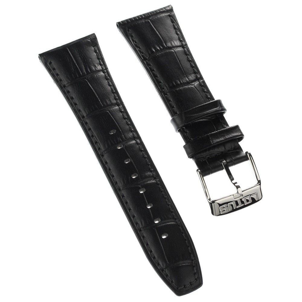 Lotus Herren Uhrenarmband 26mm Leder-Band schwarz für Lotus L18221 L18220 ULA18221/S