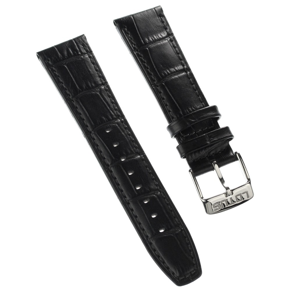 Lotus Herren Uhrenarmband 23mm Leder-Band schwarz für Lotus L18223 L18222 ULA18223/S