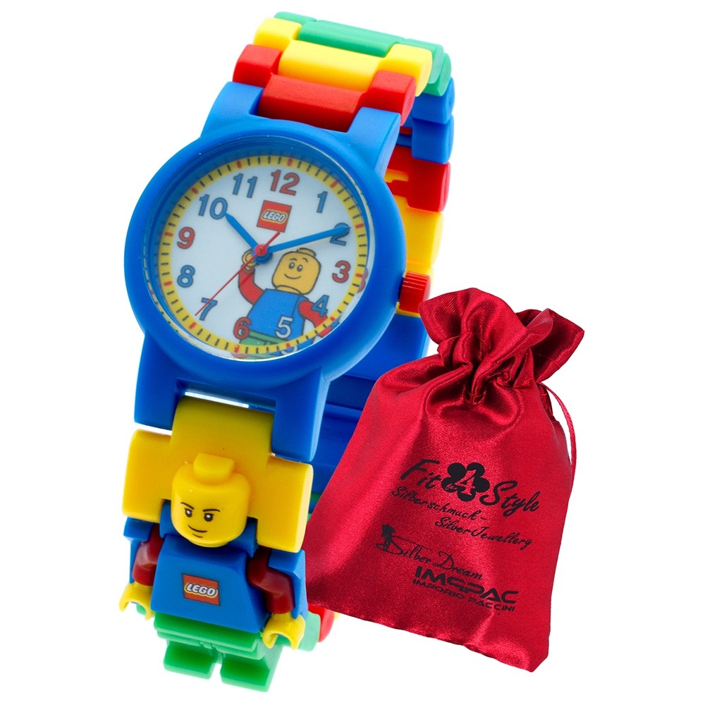 LEGO Classic Figur Kinderuhr mit Säckchen 8020189 Armbanduhr ULE8020189