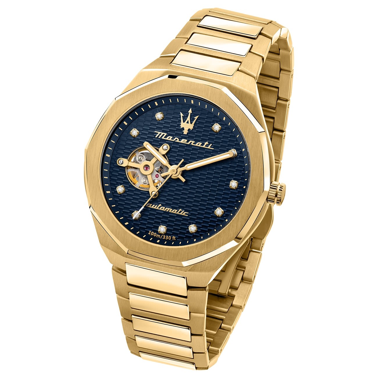 Maserati Herren Armbanduhr STILE Analog Edelstahl gold UMAR8823140006