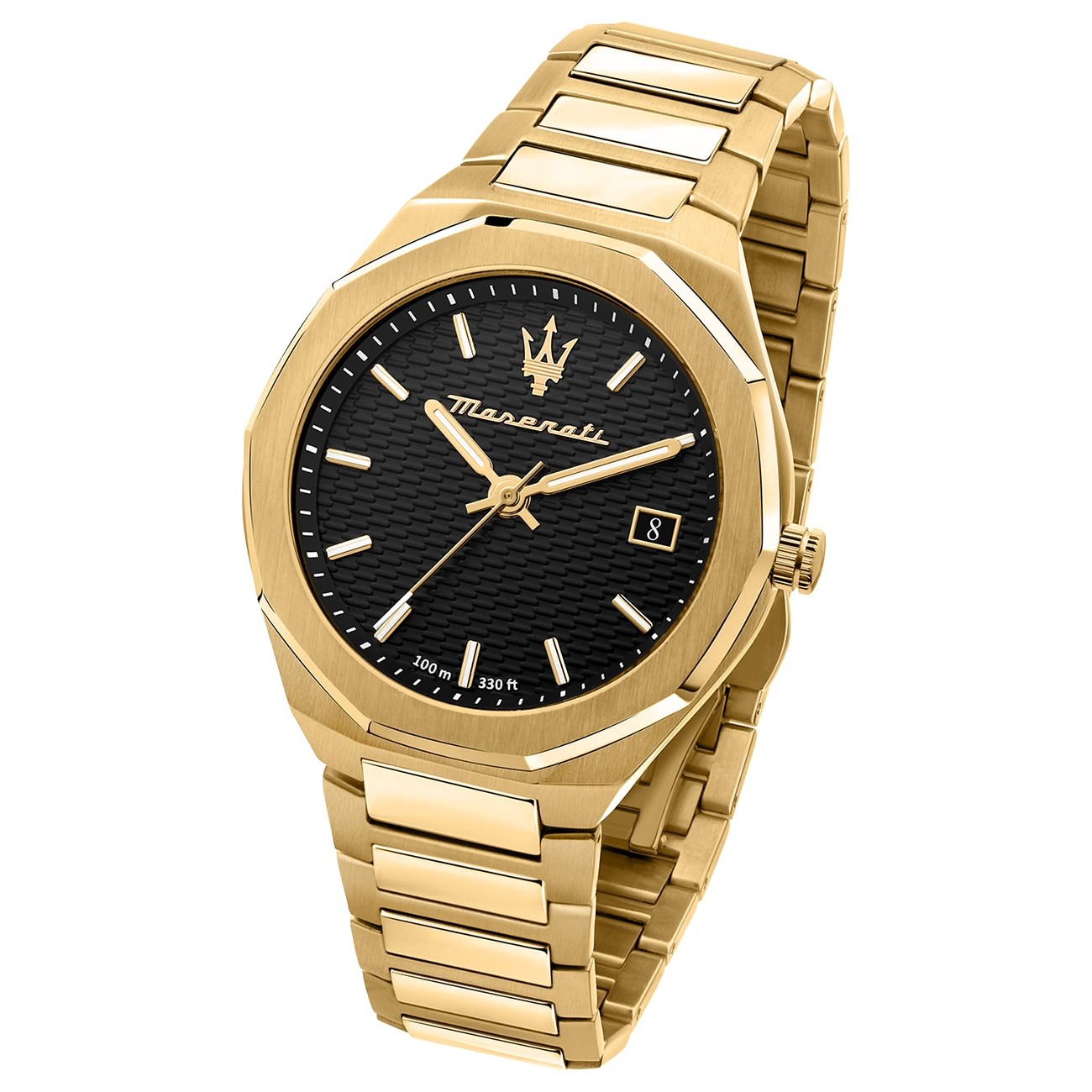 Maserati Herren Armbanduhr STILE Analog Edelstahl gold UMAR8853142004