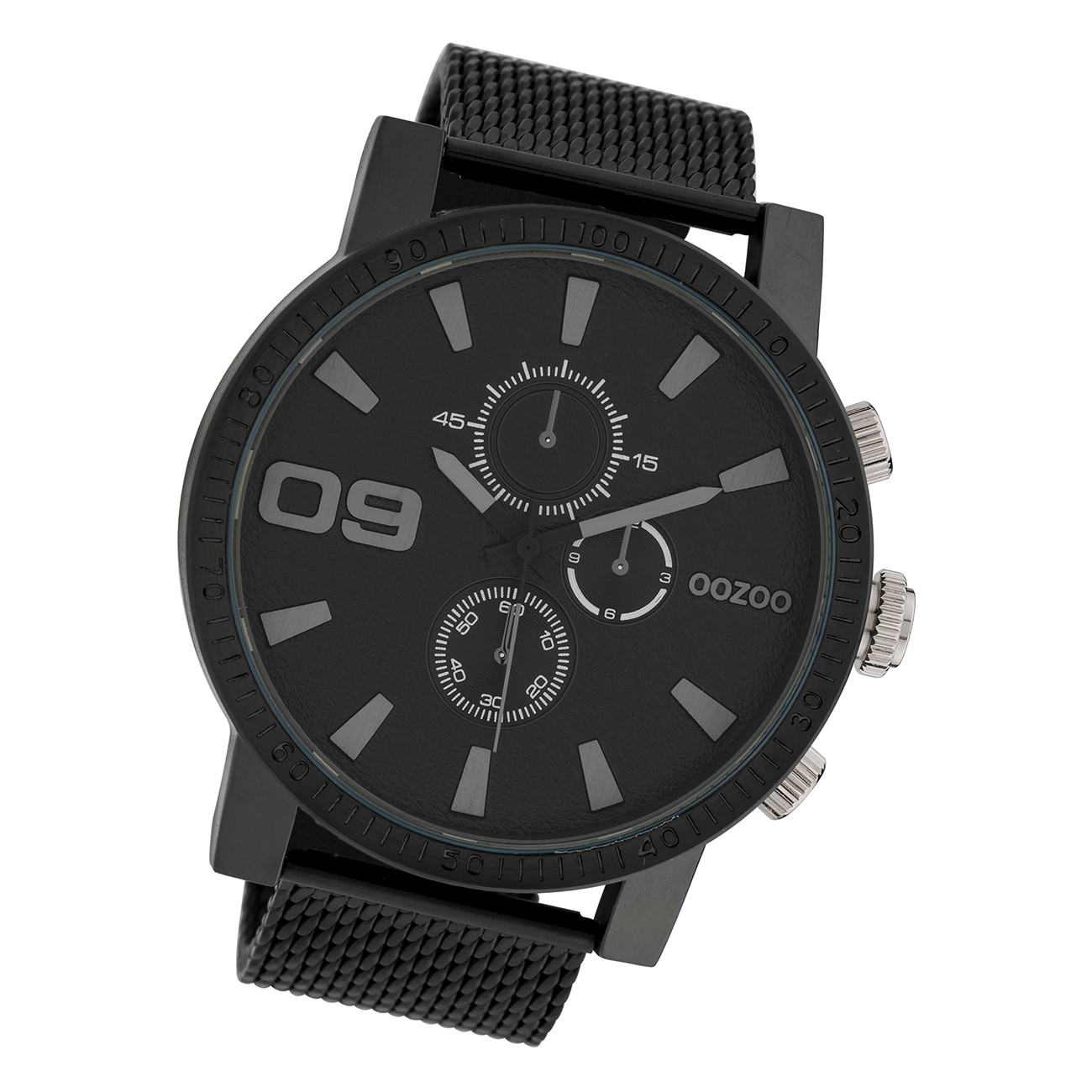 Oozoo Herren Armbanduhr Timepieces C10053 Analog Edelstahl schwarz UOC10053