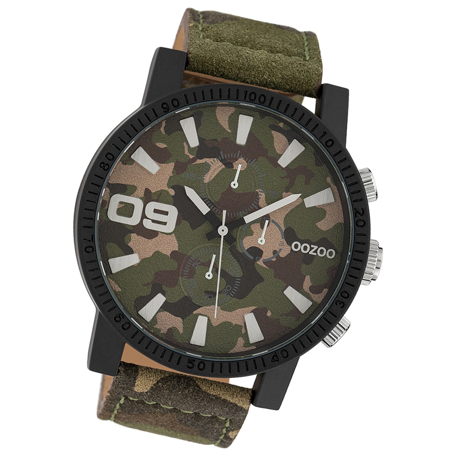 Oozoo Herren Armbanduhr Timepieces C10066 Quarzwerk-Uhr Leder UOC10066