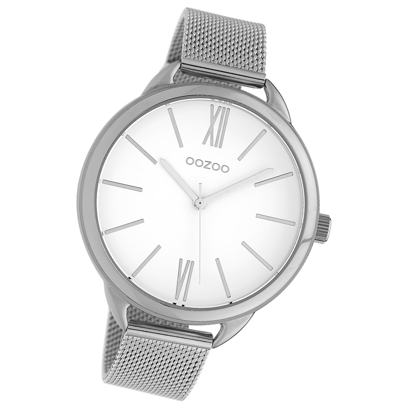 Oozoo Damen Armbanduhr Timepieces Analog Metall silber UOC10134