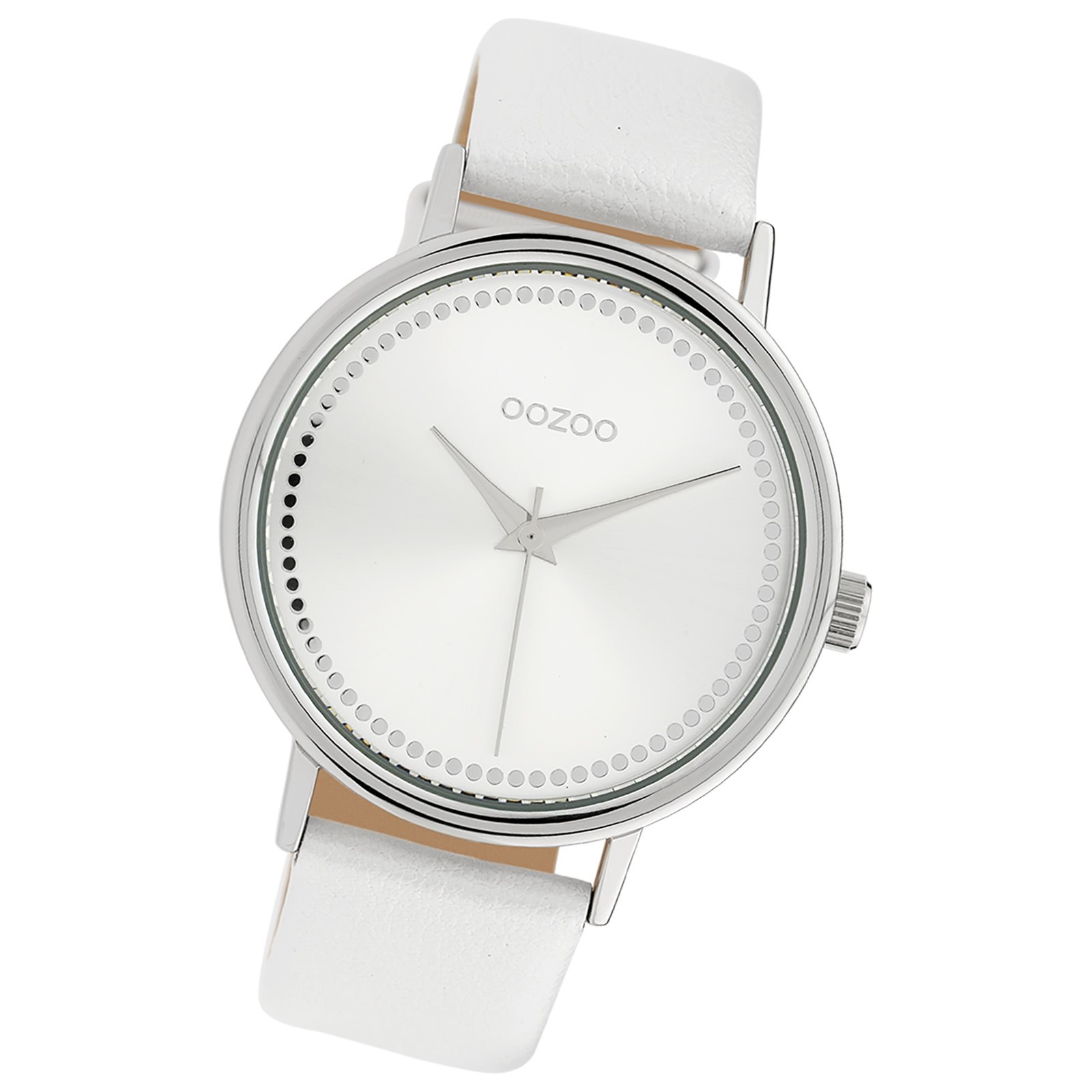 Oozoo Damen Armbanduhr Timepieces Analog Leder weiß UOC10149