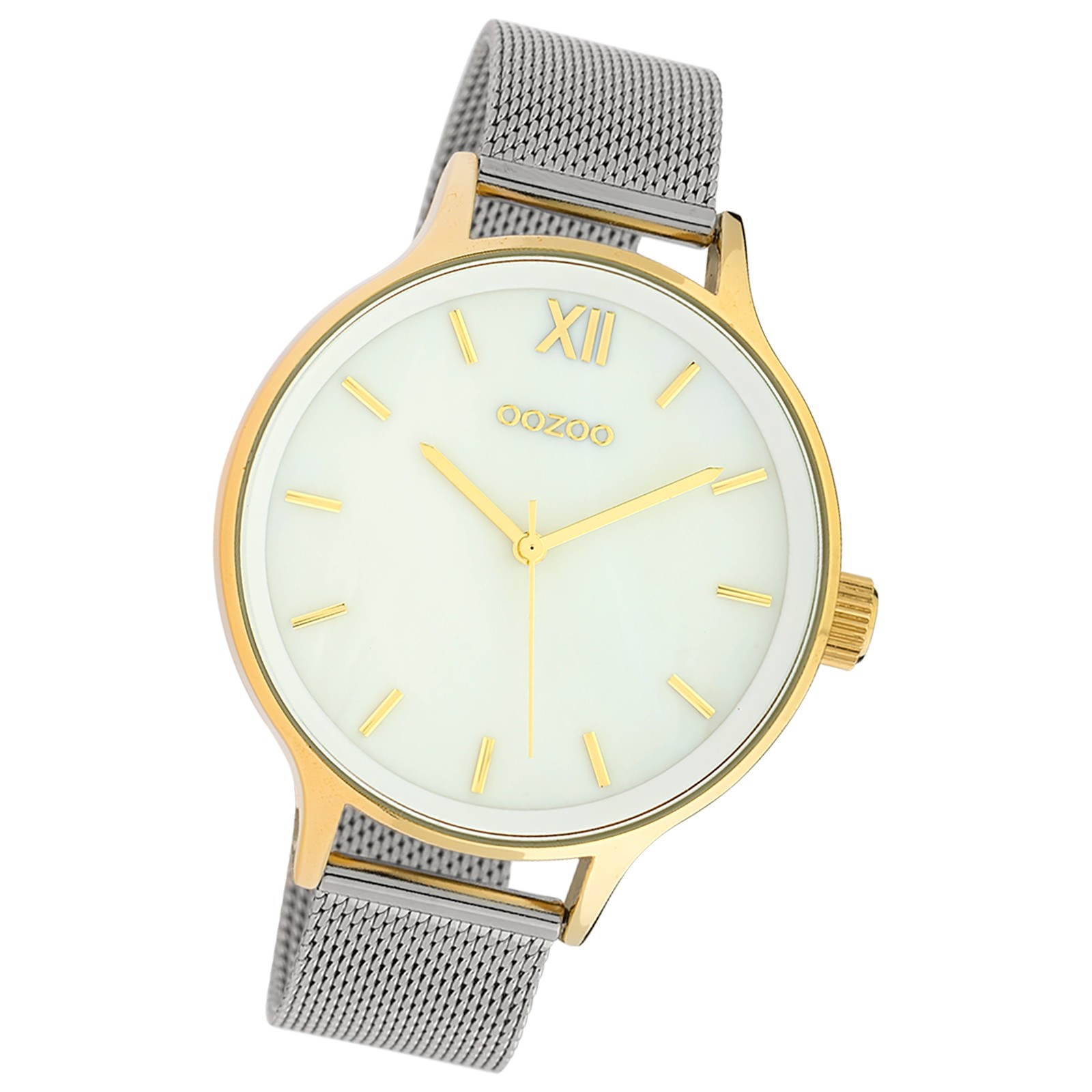Oozoo Damen Armbanduhr Timepieces Analog Metall silber UOC10232
