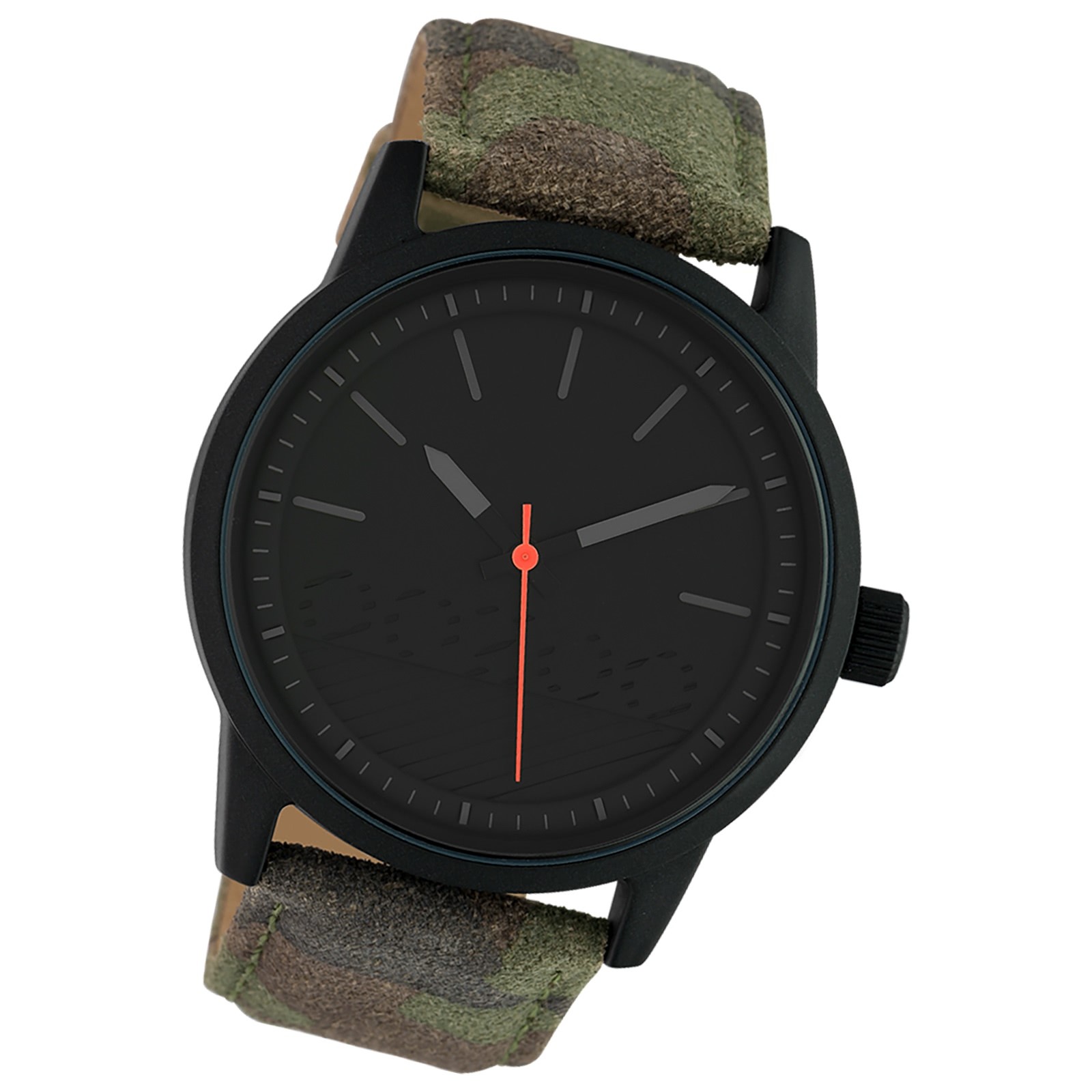 Oozoo Damen Armbanduhr Timepieces Analog Leder grün camouflage UOC10307