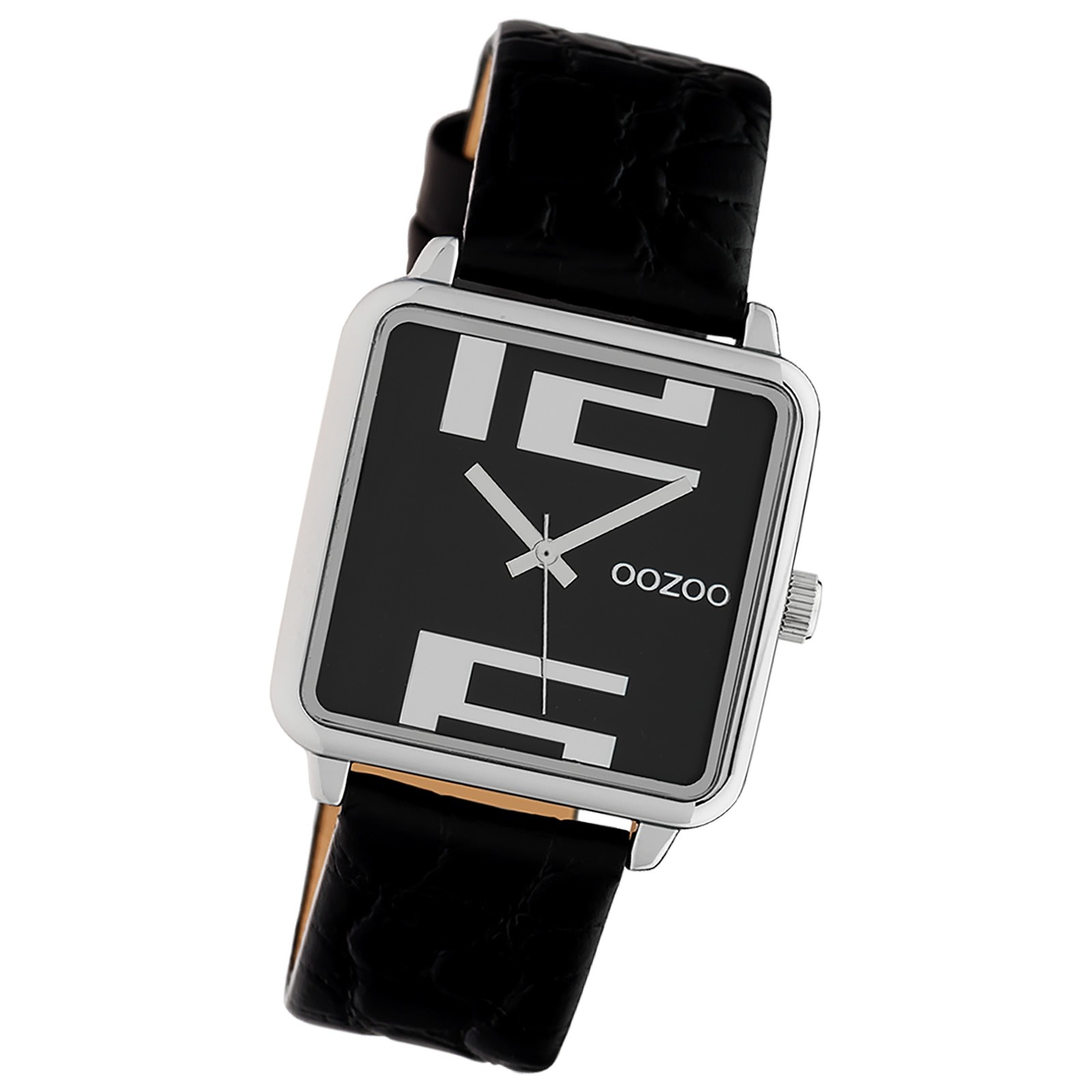 Oozoo Damen Armbanduhr Timepieces Analog Leder schwarz UOC10369