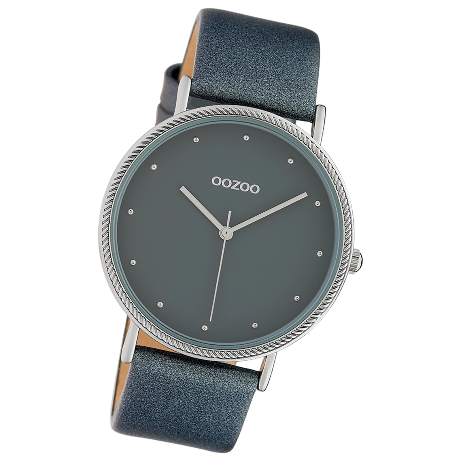 Oozoo Damen Armbanduhr Timepieces Analog Leder dunkelblau UOC10418