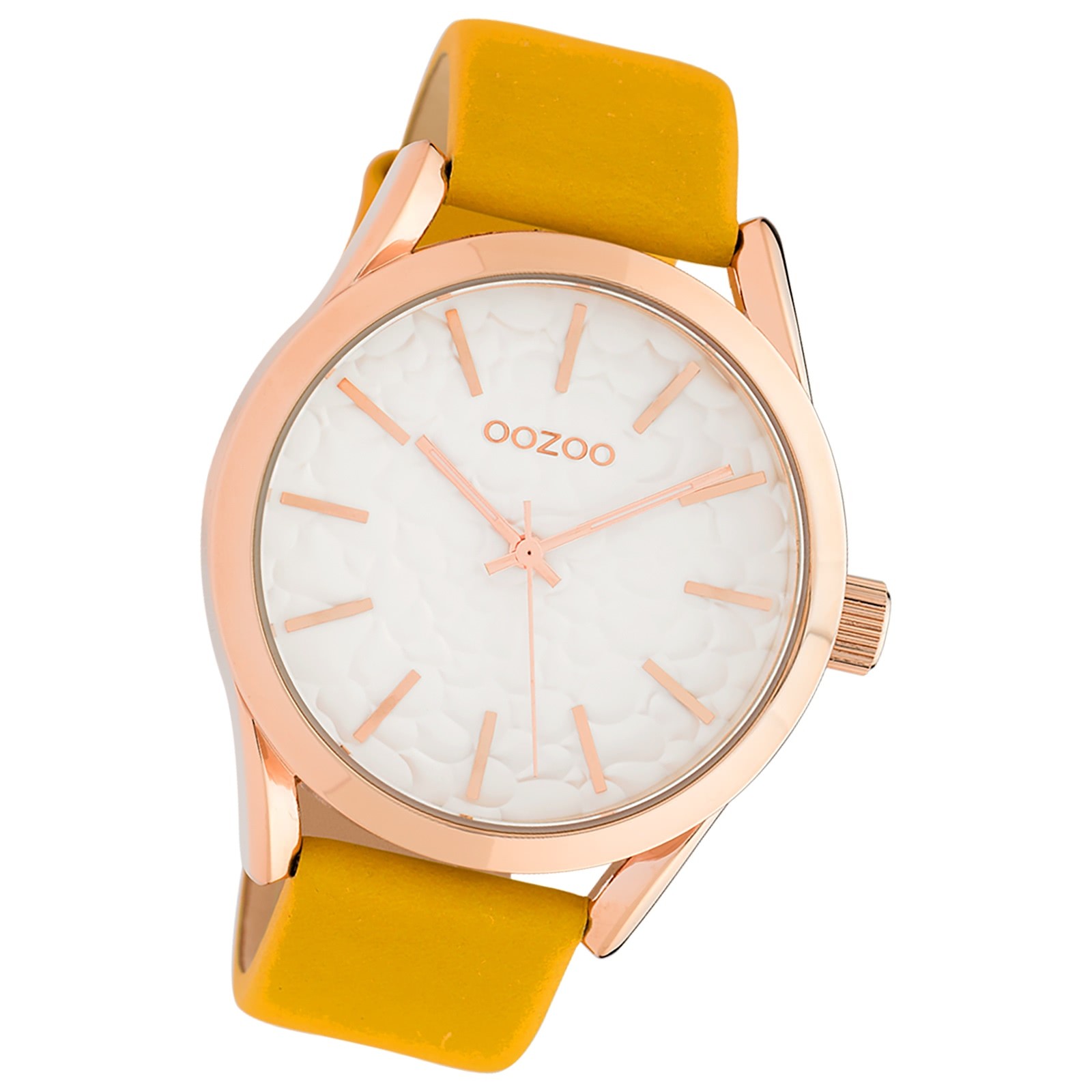 Oozoo Damen Armbanduhr Timepieces Analog Leder gelb UOC10463