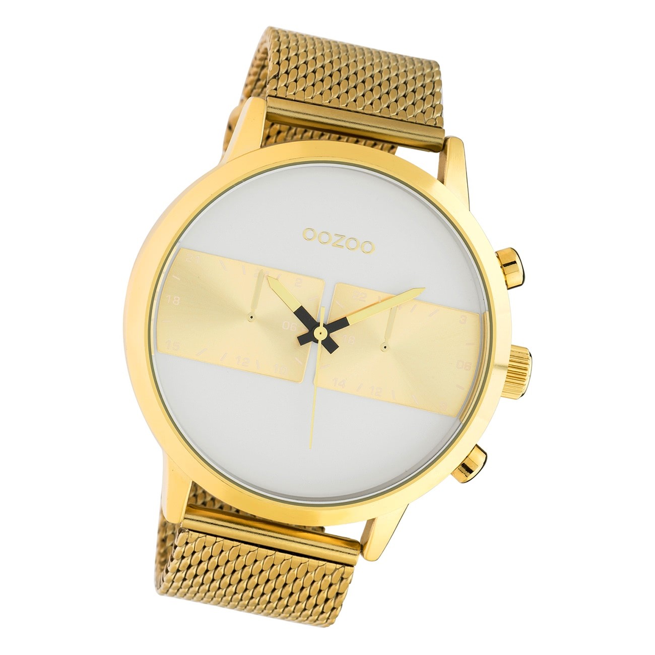 Oozoo Herren Armbanduhr Timepieces C10510 Analog Edelstahl gold UOC10510