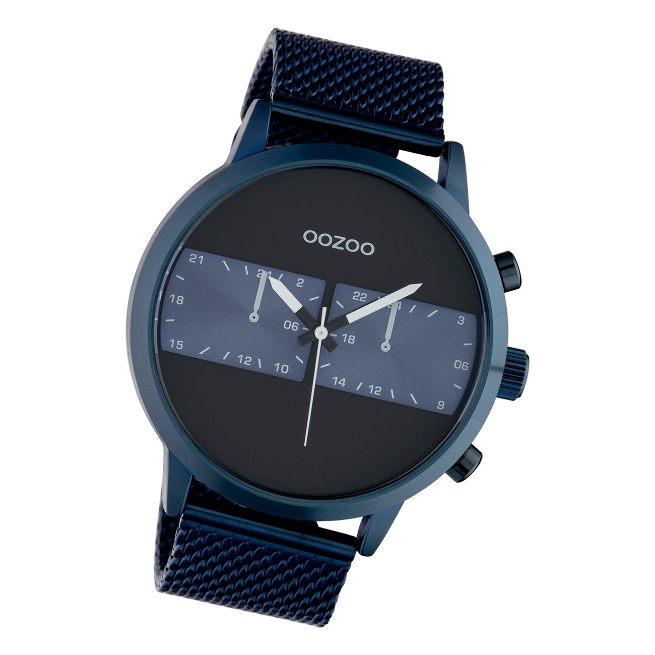 Oozoo Herren Armbanduhr Timepieces C10511 Analog Edelstahl blau UOC10511