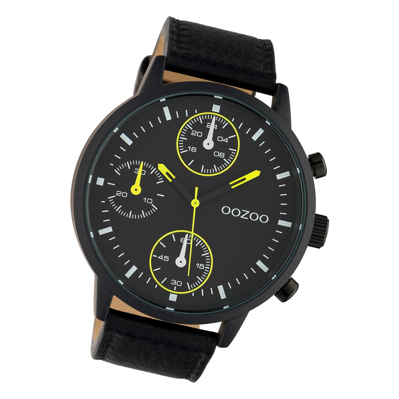 Oozoo Herren Armbanduhr Timepieces C10534 Analog Leder schwarz UOC10534