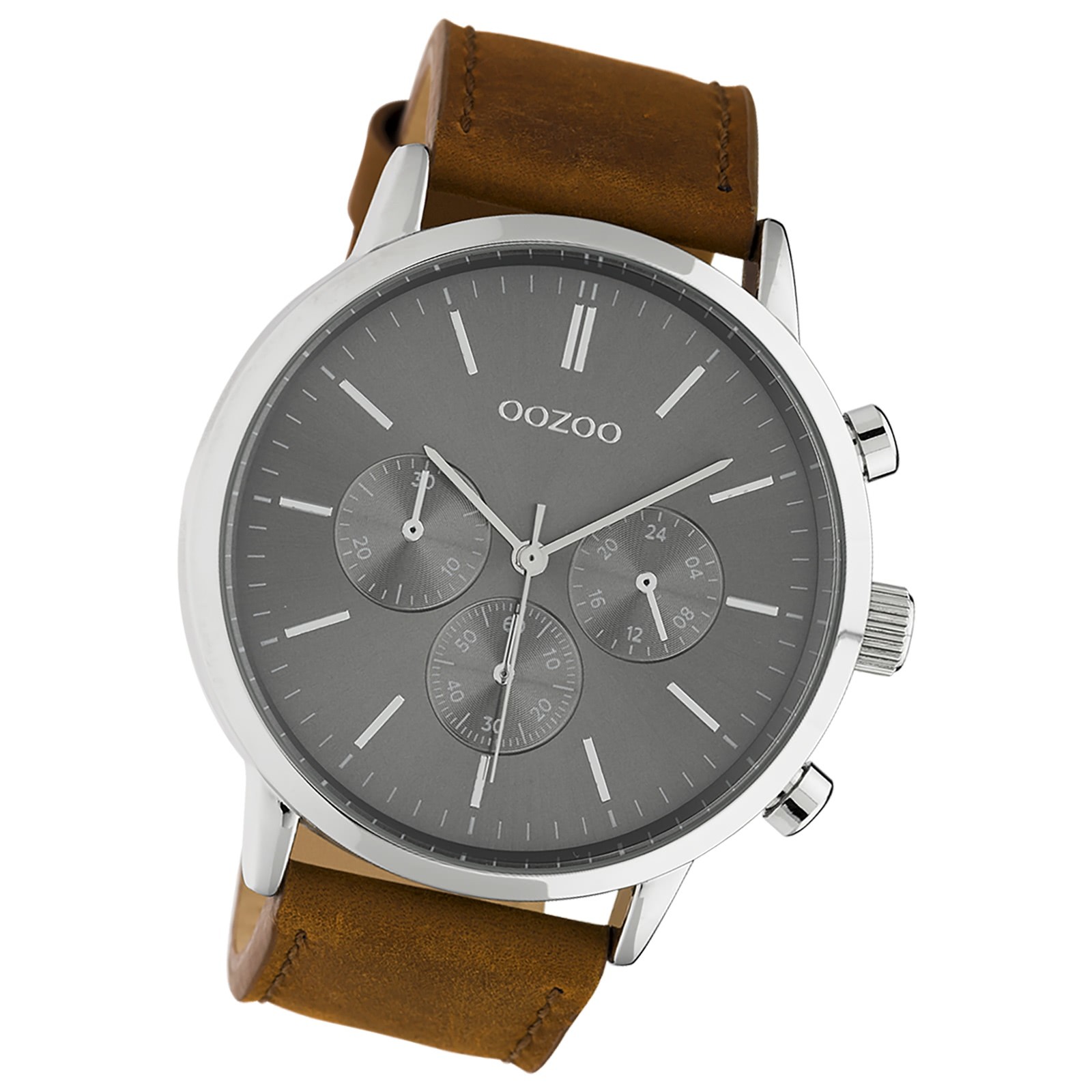 Oozoo Unisex Armbanduhr Timepieces Analog Leder braun UOC10541