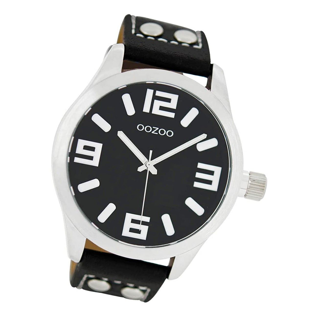 Oozoo Damen Armbanduhr Timepieces C1054 Analog Leder schwarz UOC1054A