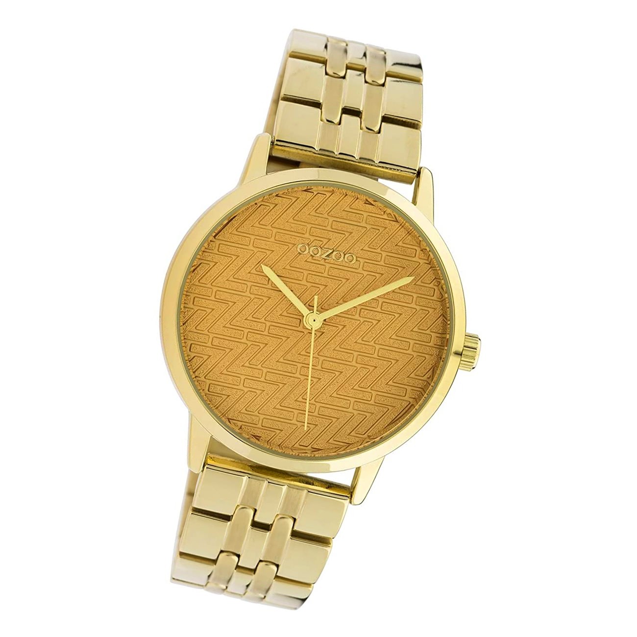 Oozoo Damen Armbanduhr Timepieces C10557 Analog Edelstahl gold UOC10557