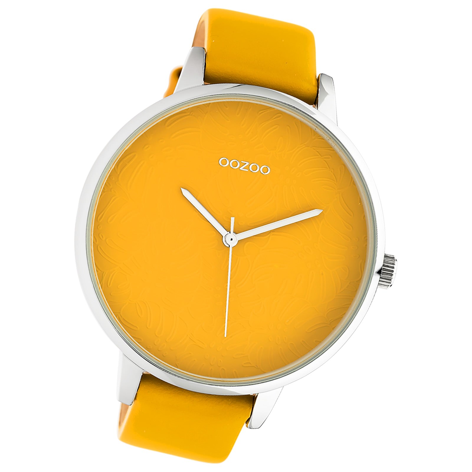 Oozoo Damen Armbanduhr Timepieces Analog Leder gelb UOC10574
