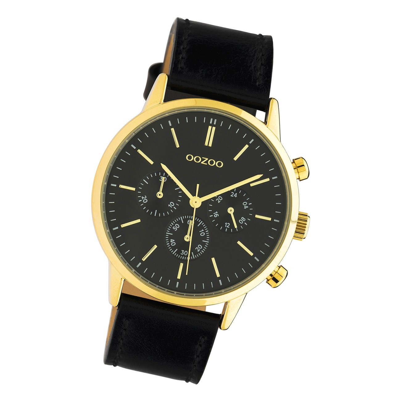Oozoo Damen Armbanduhr Timepieces C10598 Analog Leder schwarz UOC10598