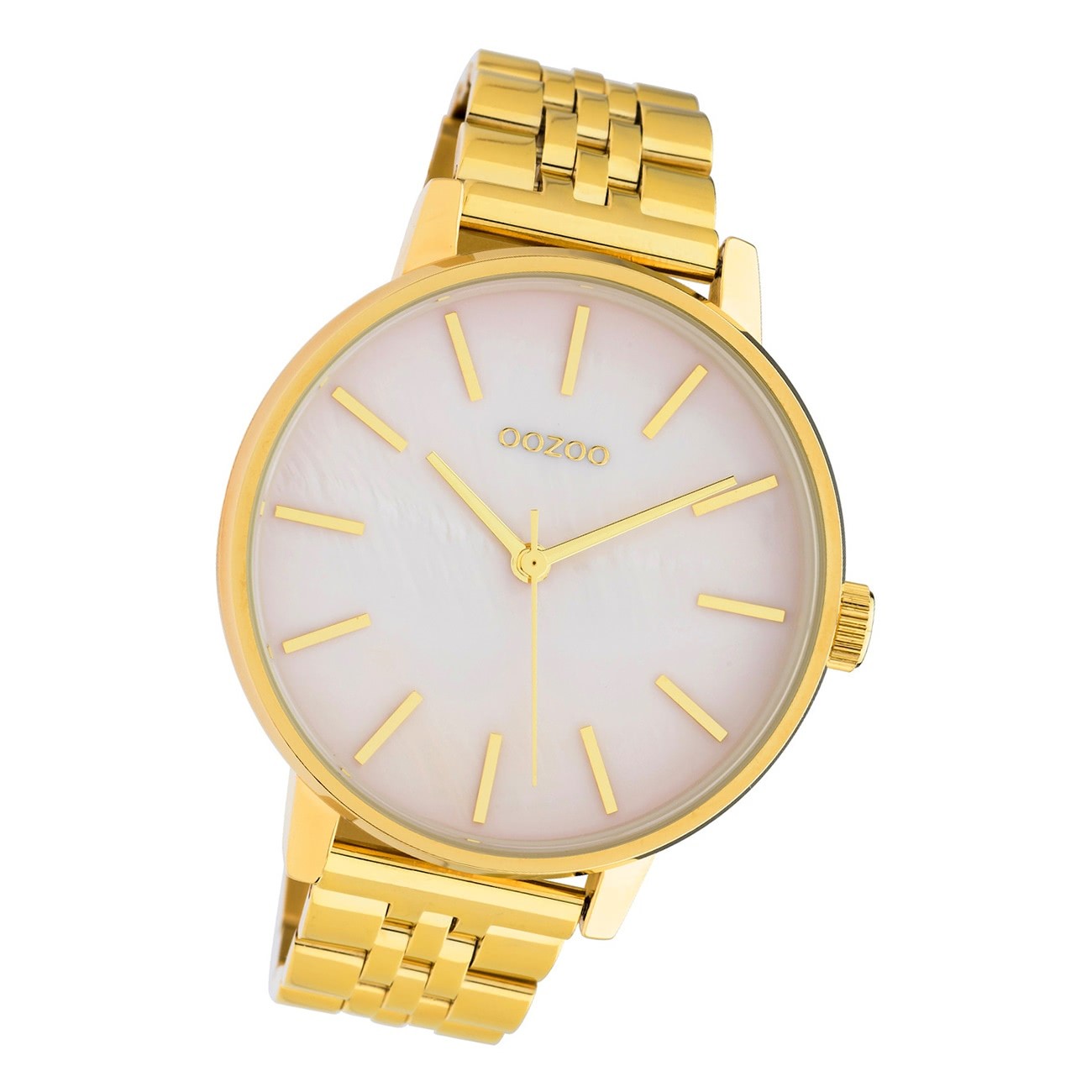 Oozoo Damen Armbanduhr Timepieces C10622 Analog Edelstahl gold UOC10622