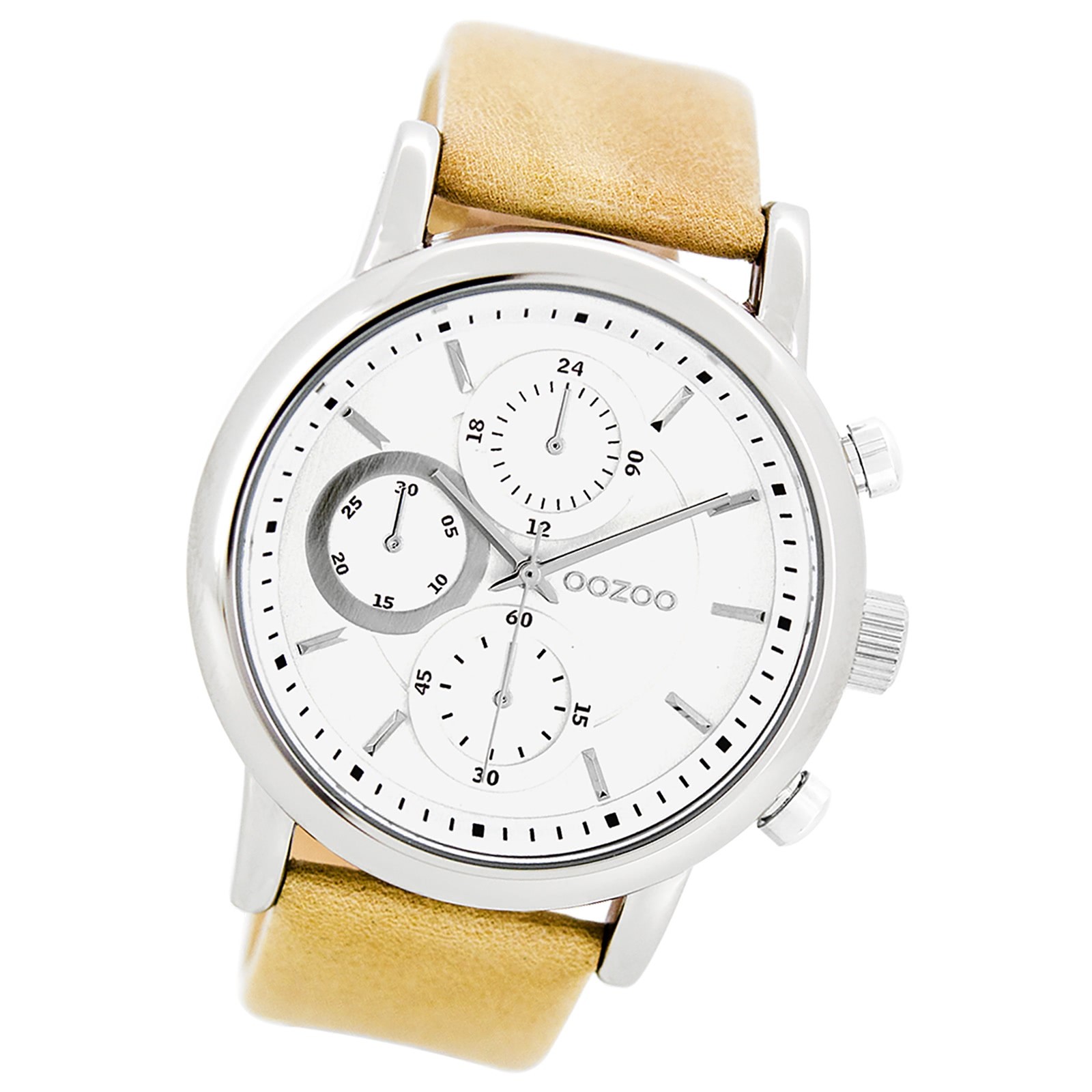 Oozoo Damen Armbanduhr Timepieces Analog Leder gelb UOC10640