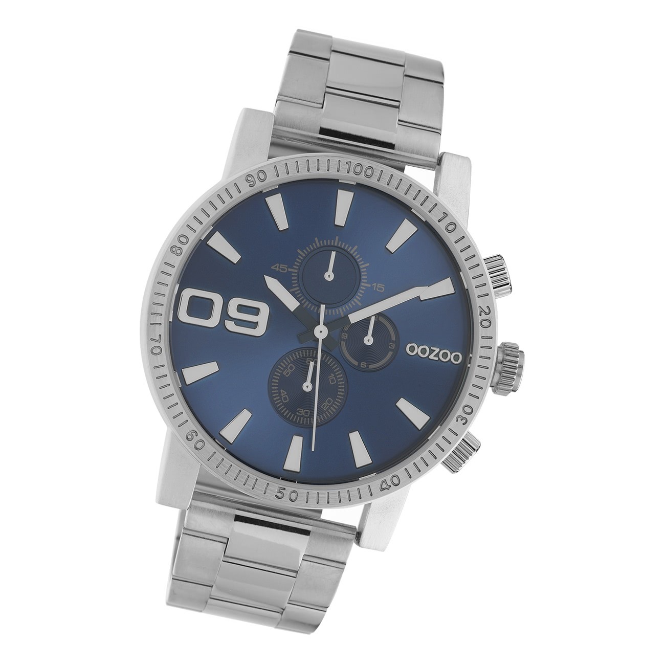 Oozoo Herren Armbanduhr Timepieces C10705 Analog Edelstahl silber UOC10705