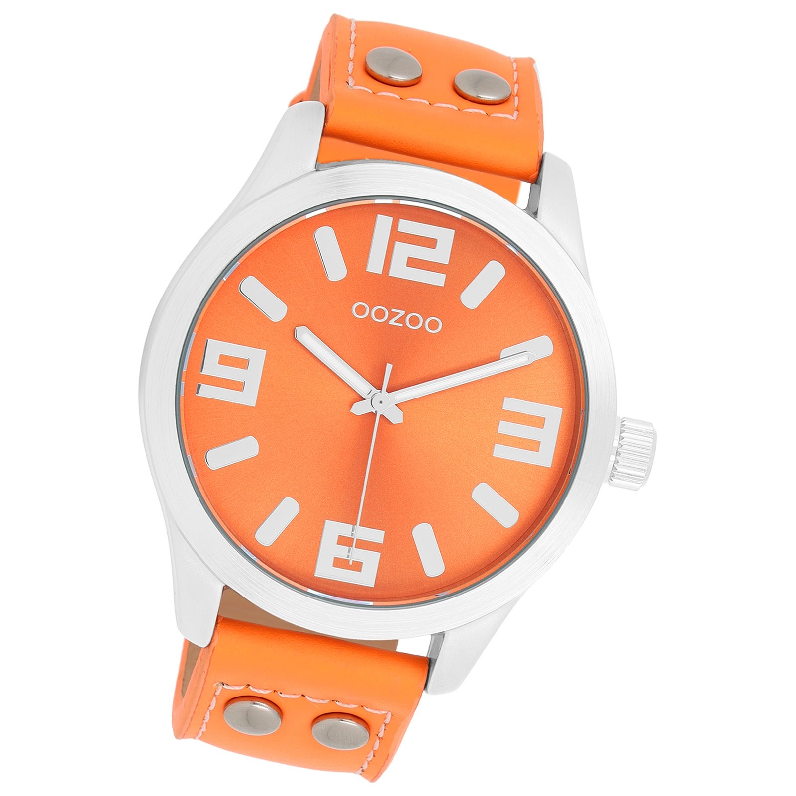 Oozoo Damen Armbanduhr Timepieces Analog Leder orange UOC1072A