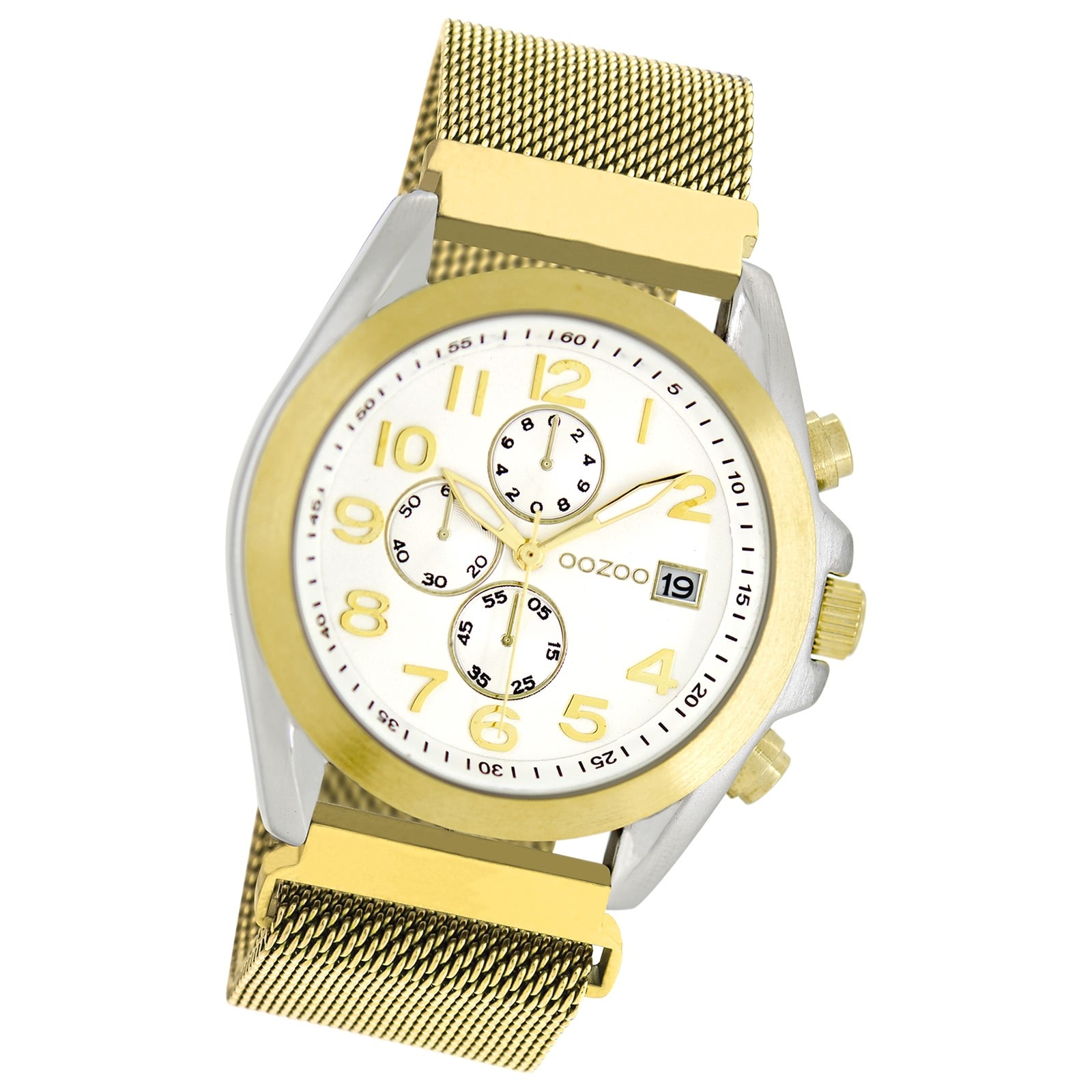 Oozoo Damen Armbanduhr Timepieces Analog Metall gold UOC10730