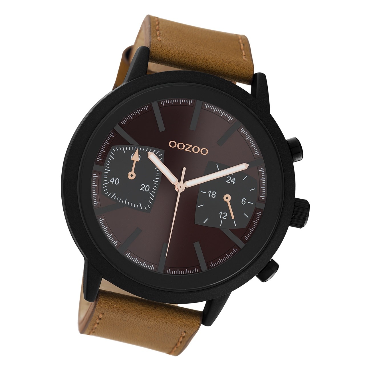 Oozoo Herren Armbanduhr Timepieces C10806 Analog Leder braun UOC10806