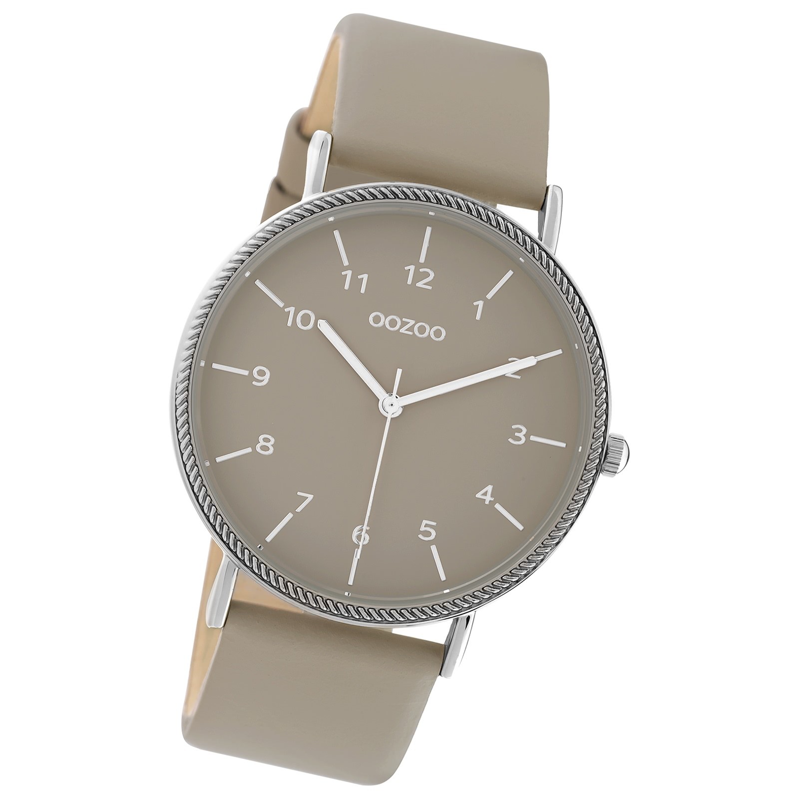 Oozoo Damen Armbanduhr Timepieces Analog Leder taupe hellbraun UOC10821
