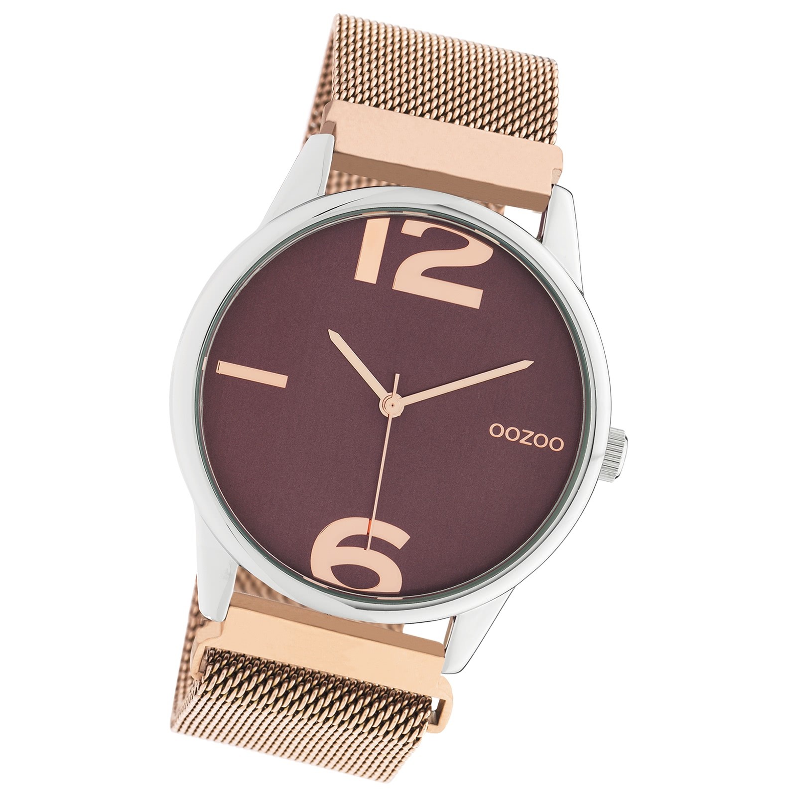 Oozoo Damen Armbanduhr Timepieces Analog Metall rosegold UOC10868