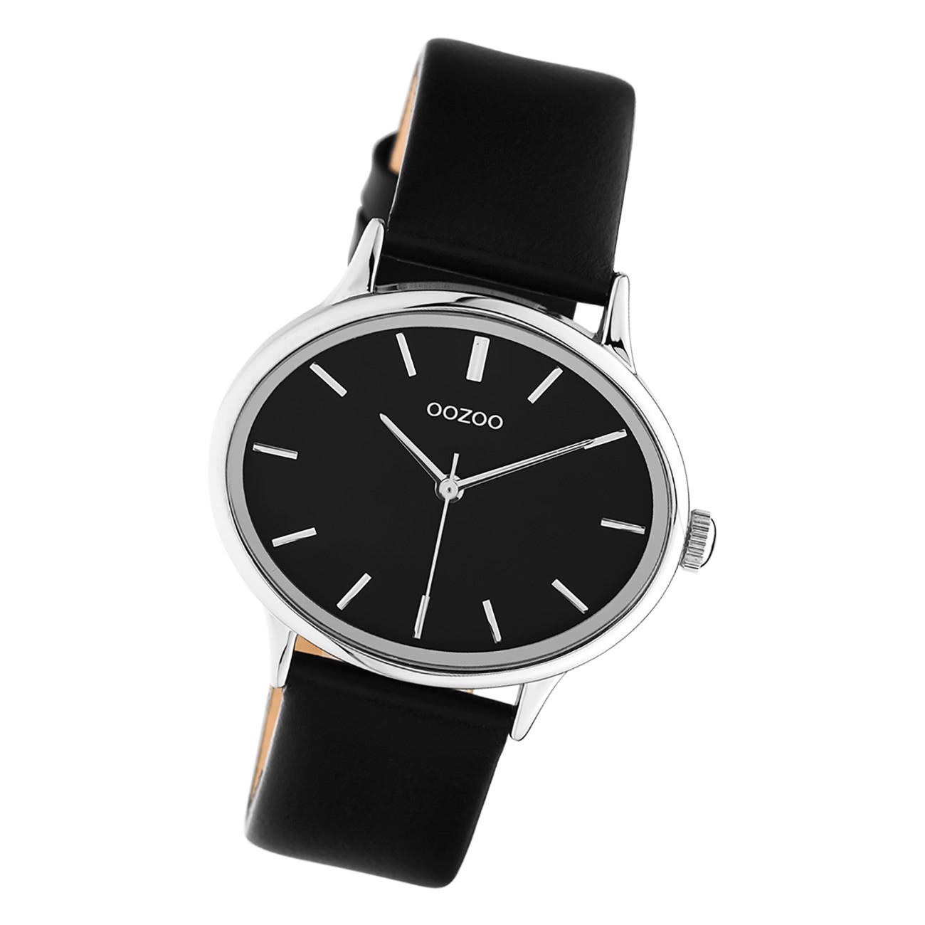 Oozoo Damen Armbanduhr Timepieces C10944 Analog Leder schwarz UOC10944