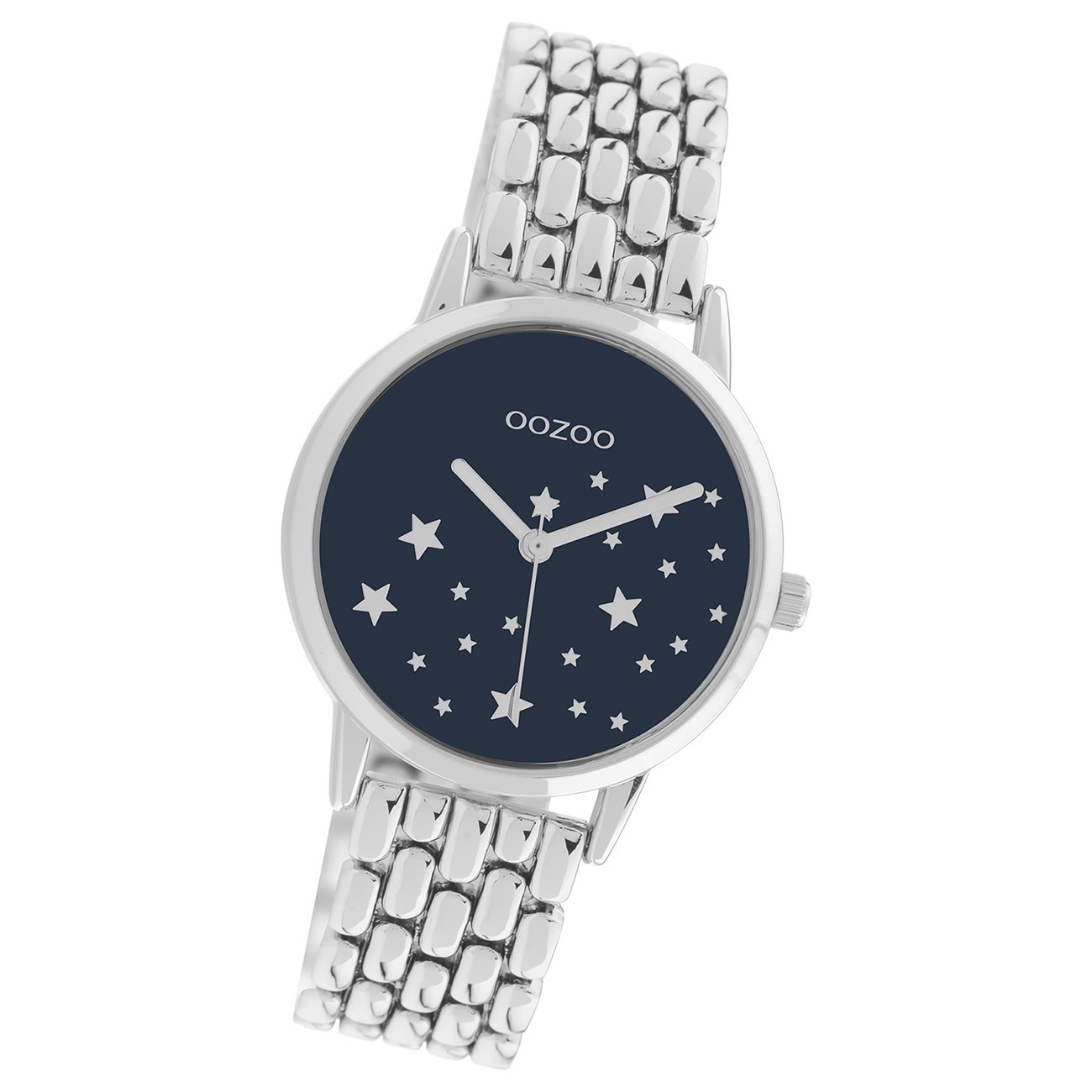 Oozoo Damen Armbanduhr Timepieces C11026 Analog Edelstahl silber UOC11026