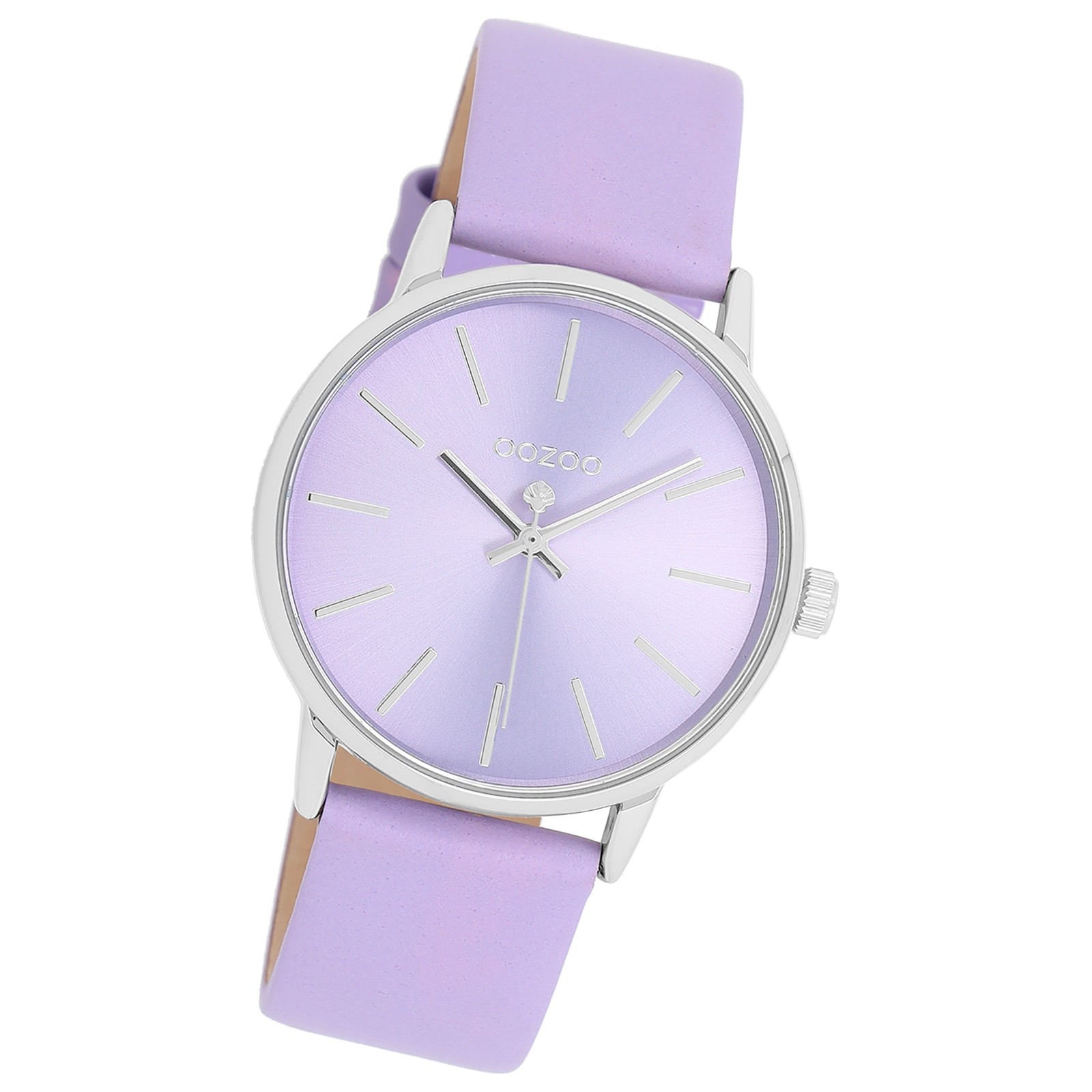 Oozoo Damen Armbanduhr Timepieces Analog Leder lila UOC11061