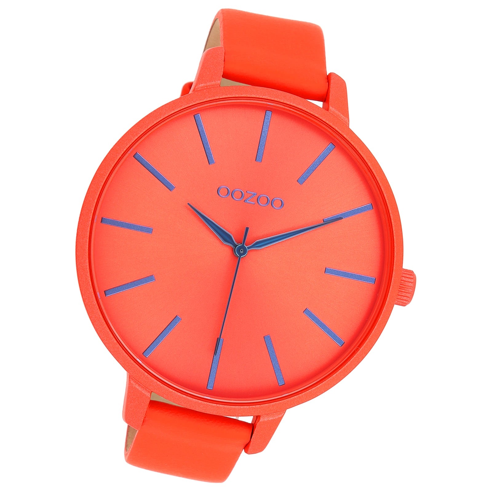 Oozoo Damen Armbanduhr Timepieces Analog Leder rot orange UOC11162