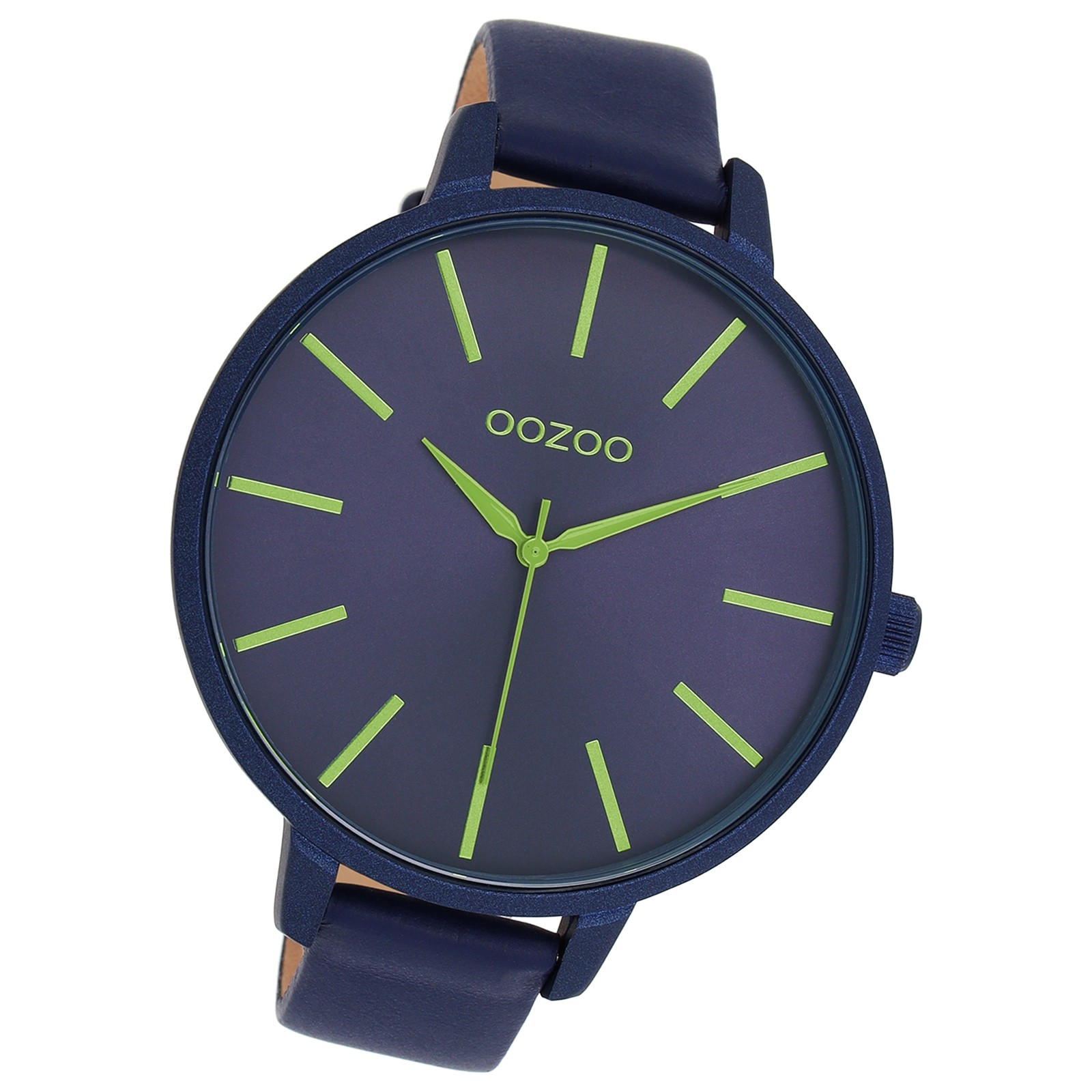 Oozoo Damen Armbanduhr Timepieces Analog Leder blau UOC11164