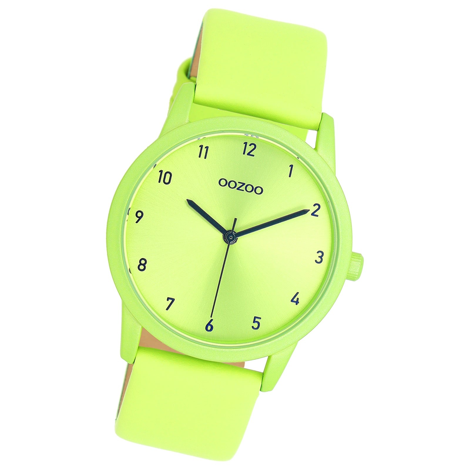 Oozoo Damen Armbanduhr Timepieces Analog Leder grün UOC11165