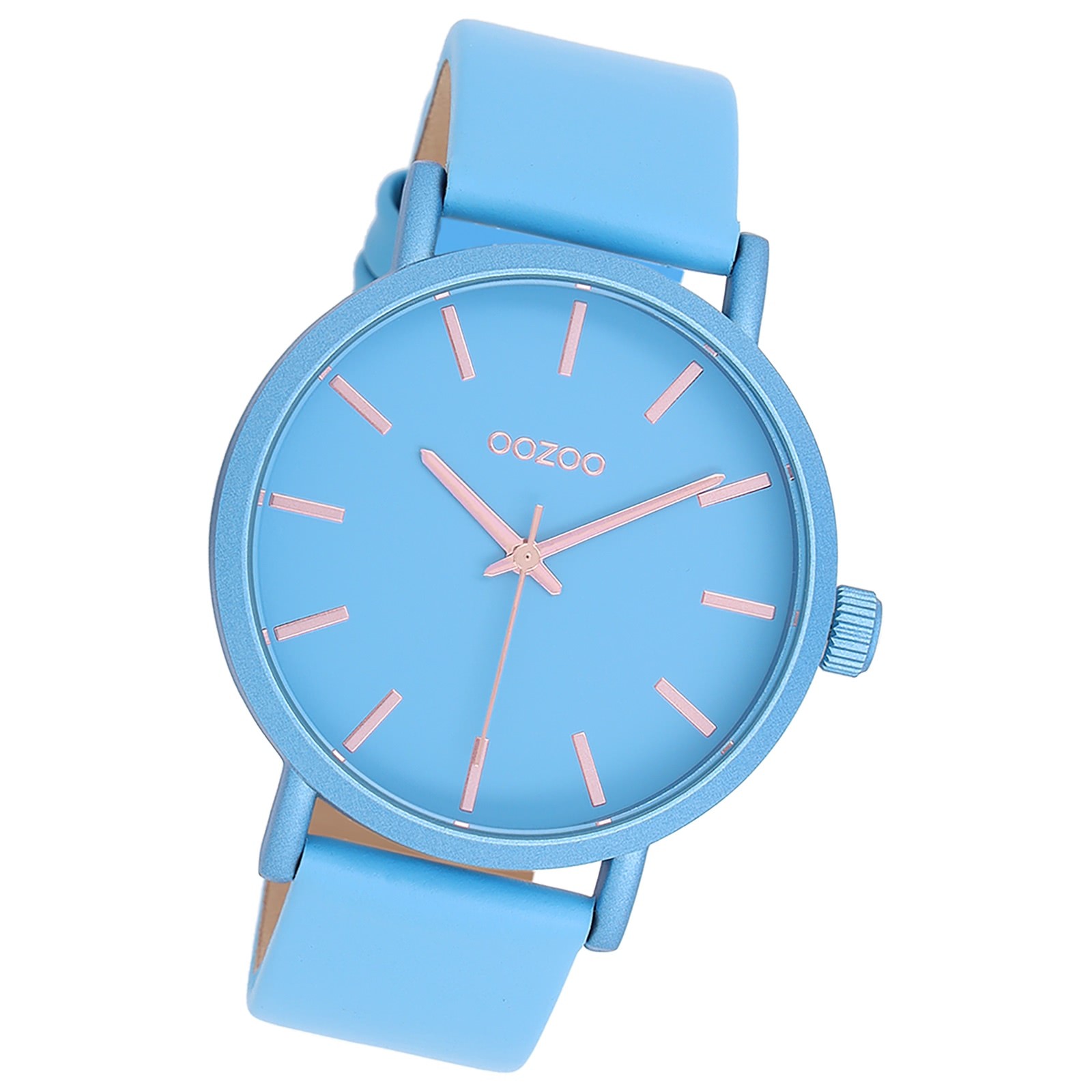 Oozoo Damen Armbanduhr Timepieces Analog Leder blau UOC11176