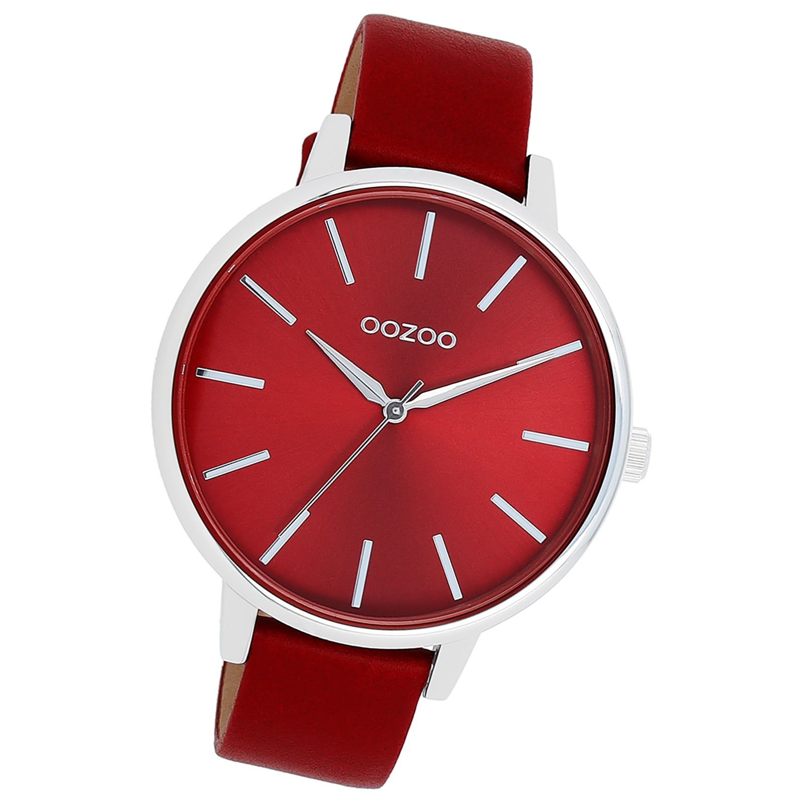 Oozoo Damen Armbanduhr Timepieces Analog Leder rot UOC11299