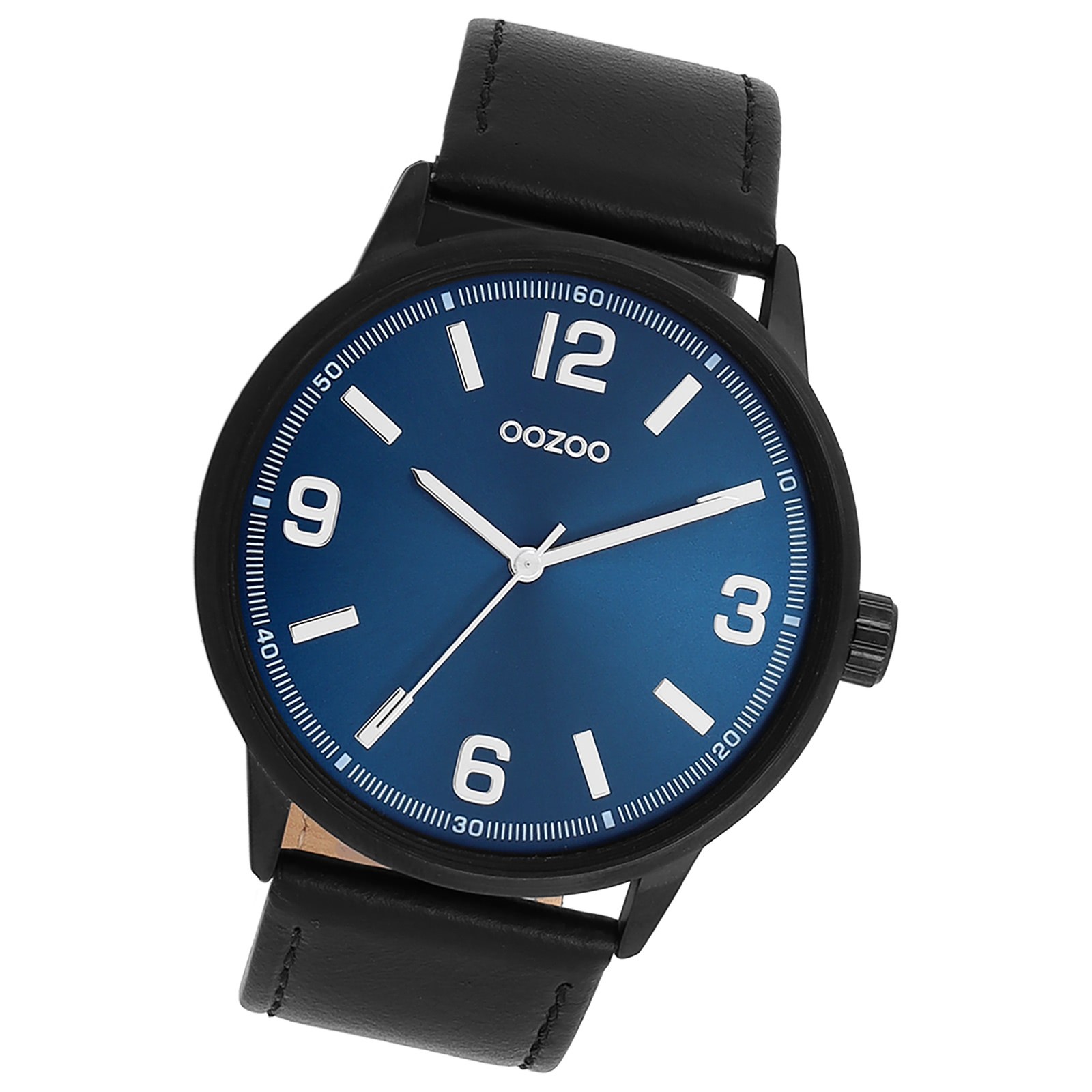 Oozoo Unisex Armbanduhr Timepieces Analog Lederband schwarz UOC11502