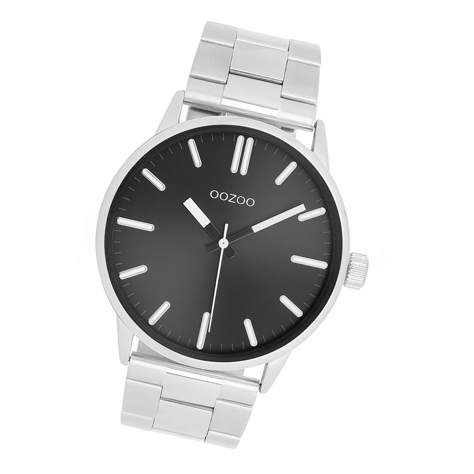 Oozoo Unisex Armbanduhr Timepieces Analog Metallband silber UOC11514