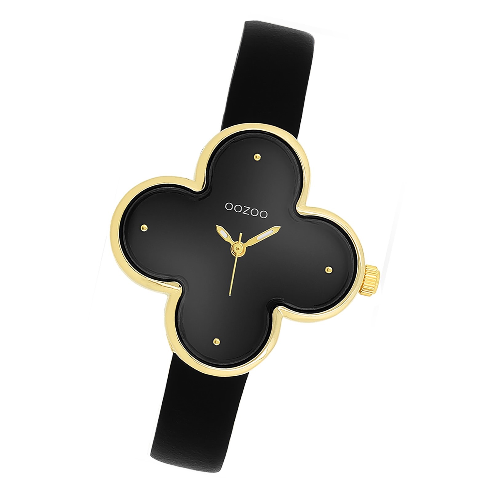 Oozoo Damen Armbanduhr Timepieces Analog Lederband schwarz UOC11524