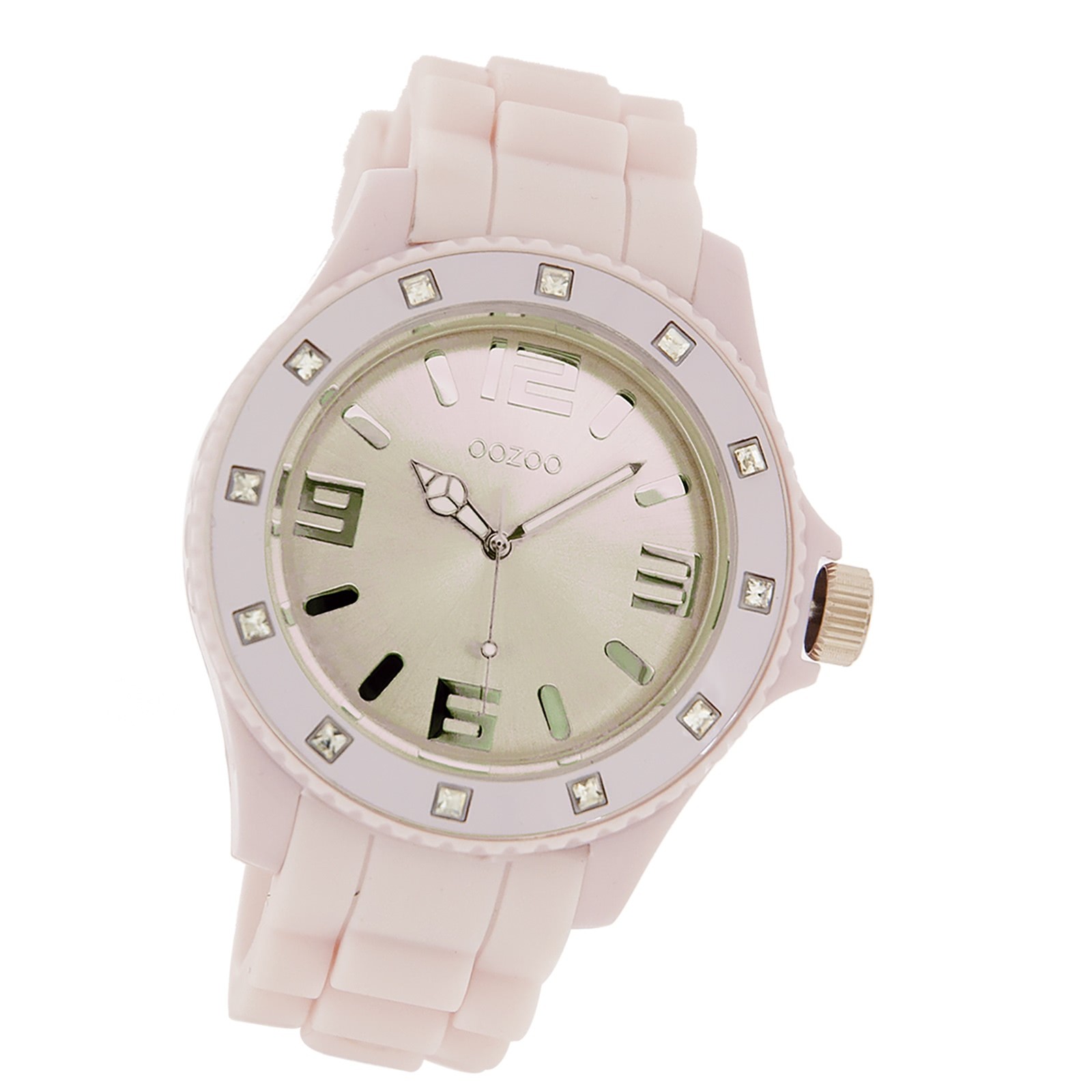 Oozoo Unisex Armbanduhr Vintage Series Analog Silikon rosa UOC4358A