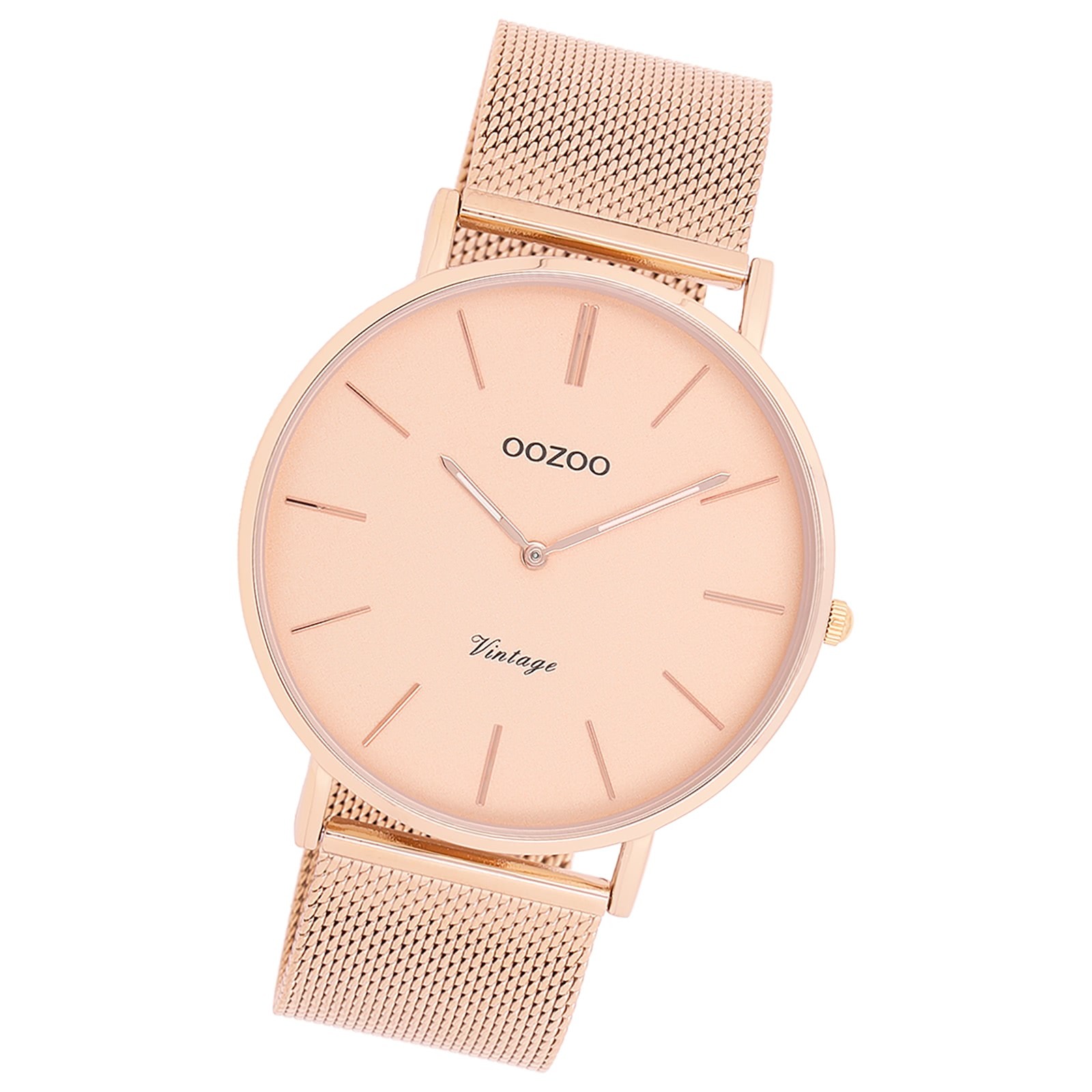 Oozoo Damen Armbanduhr Vintage Series C9920A Analog Edelstahl roségold UOC9920A